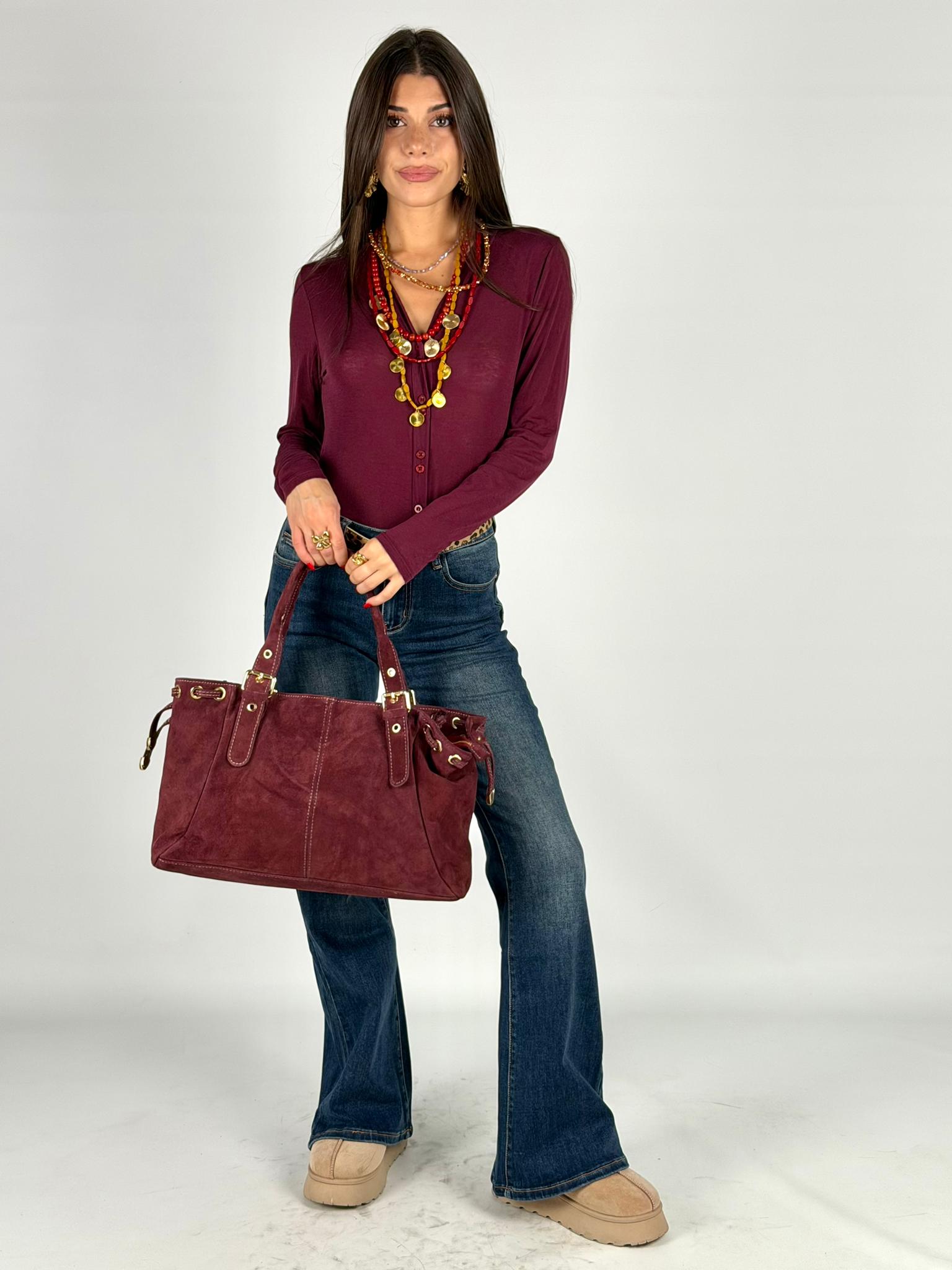 Maglia Britney bordeaux