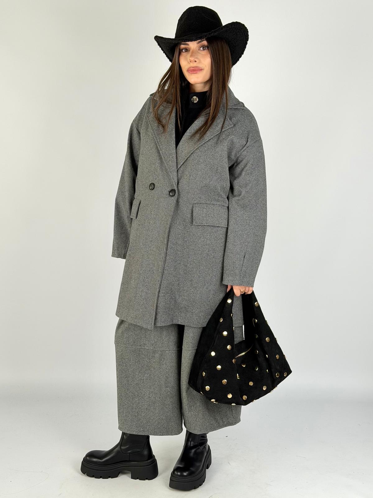 Cappotto bonton nero