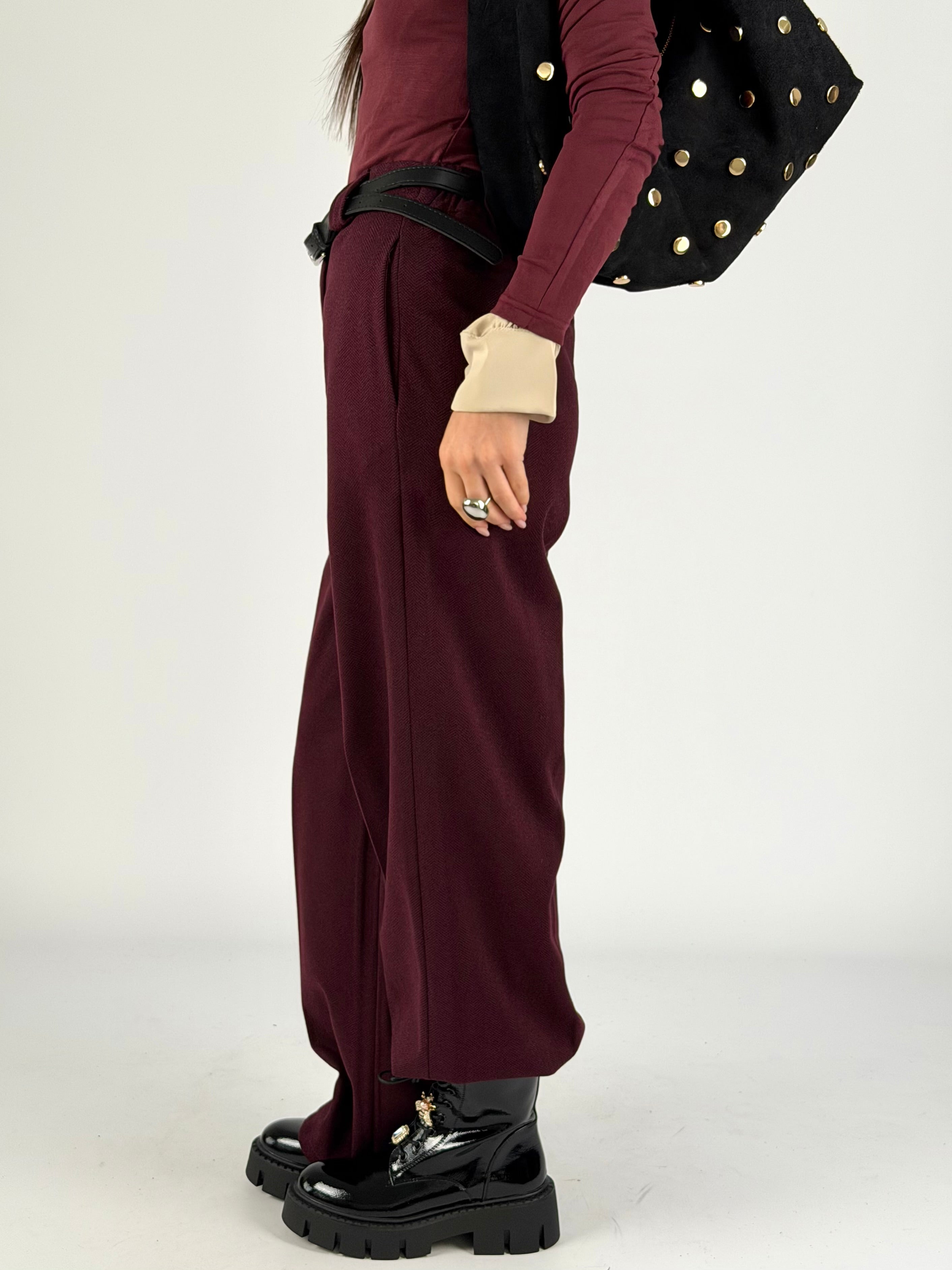 Pantalone completo Lumy bordeaux