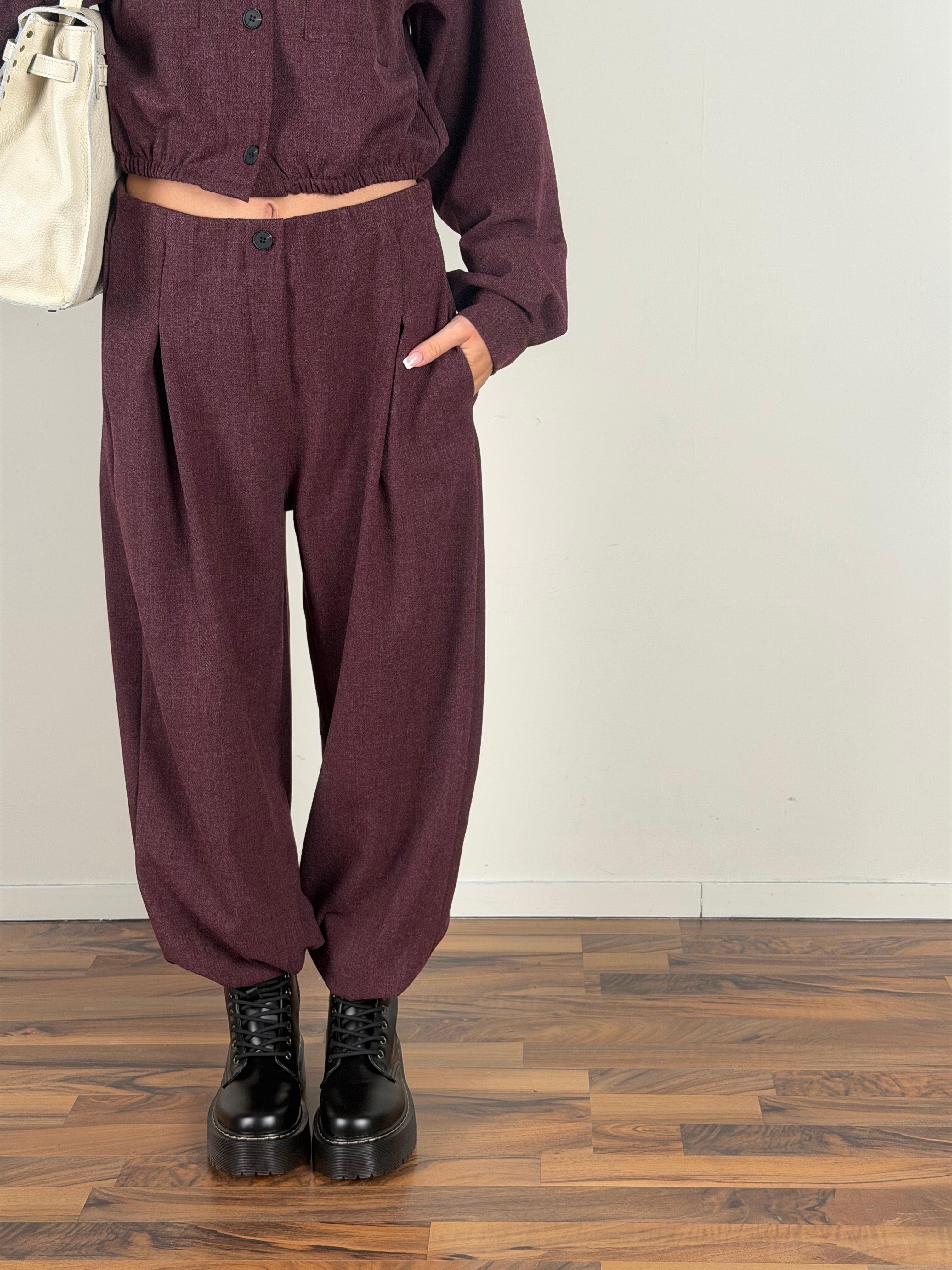 Pantalone completo Trix bordeaux