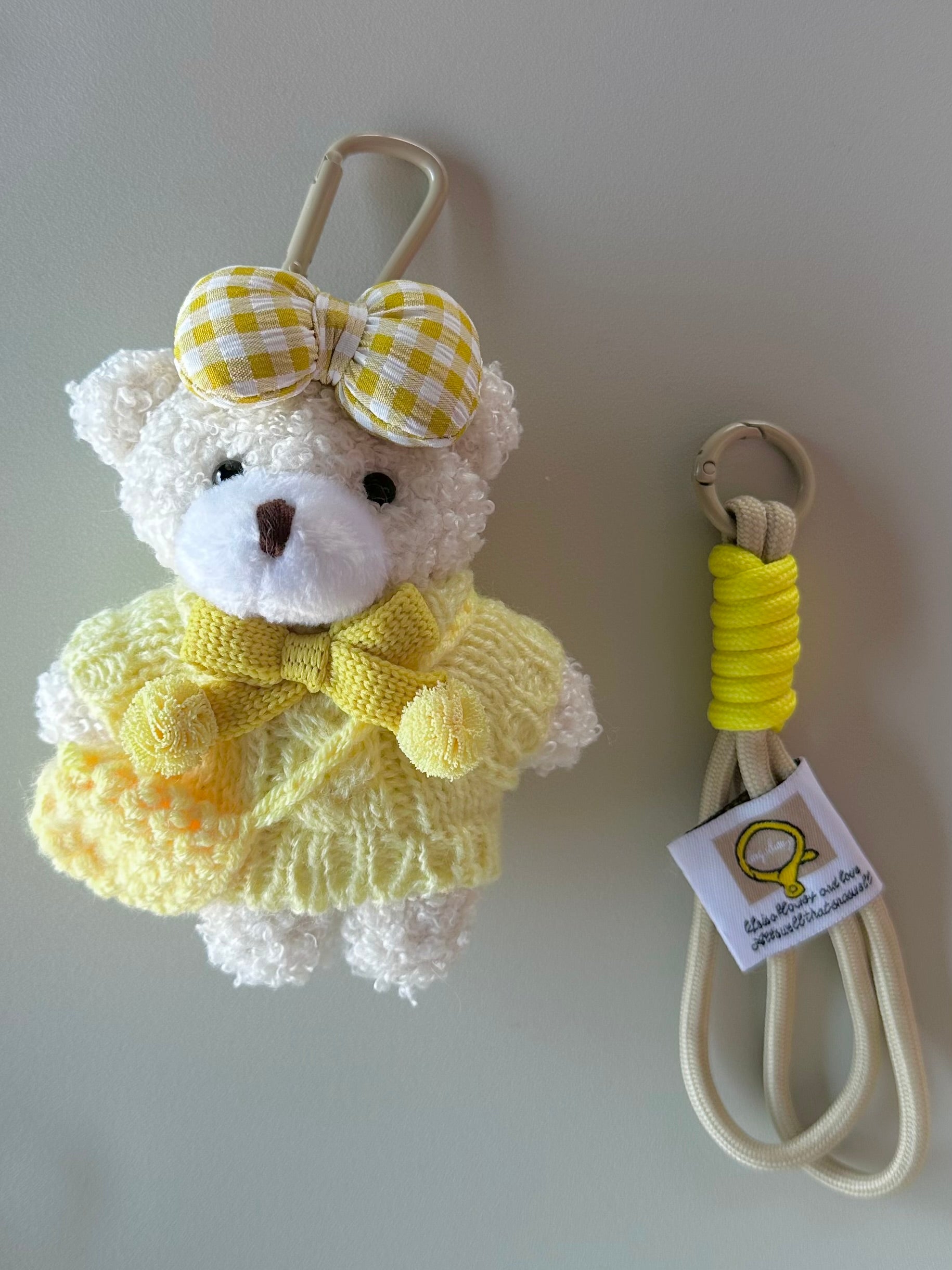 Ciondolo Borsa Teddy giallo