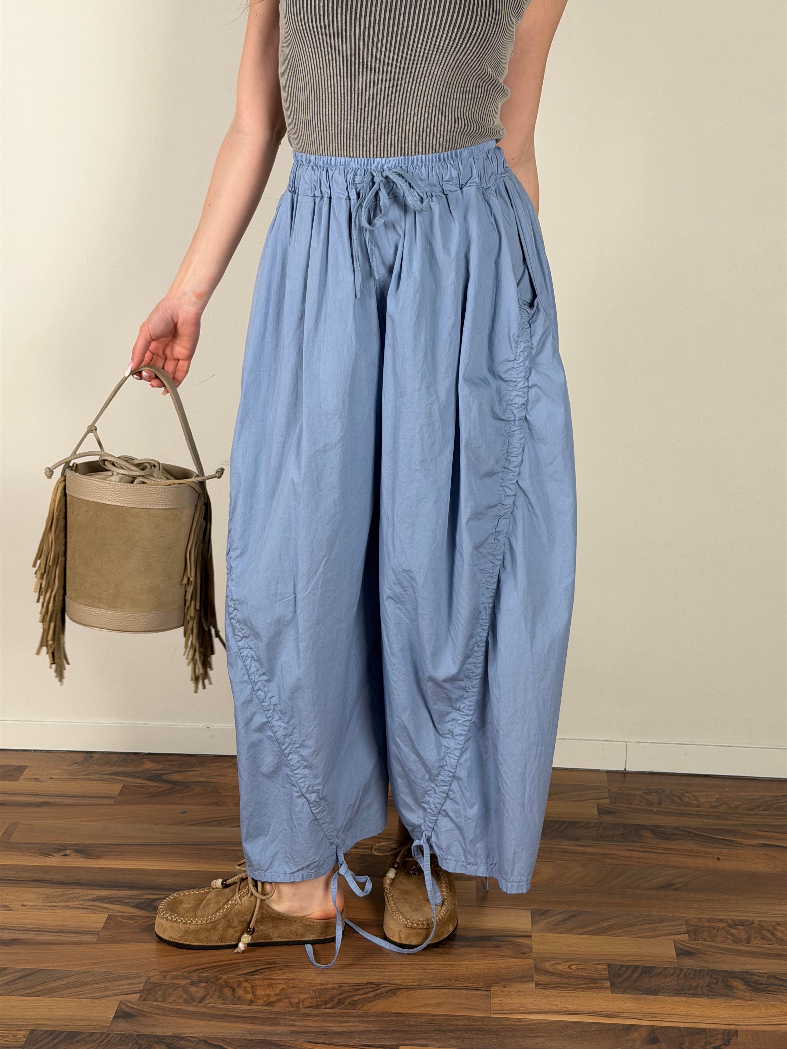 Pantalone Cleo celeste