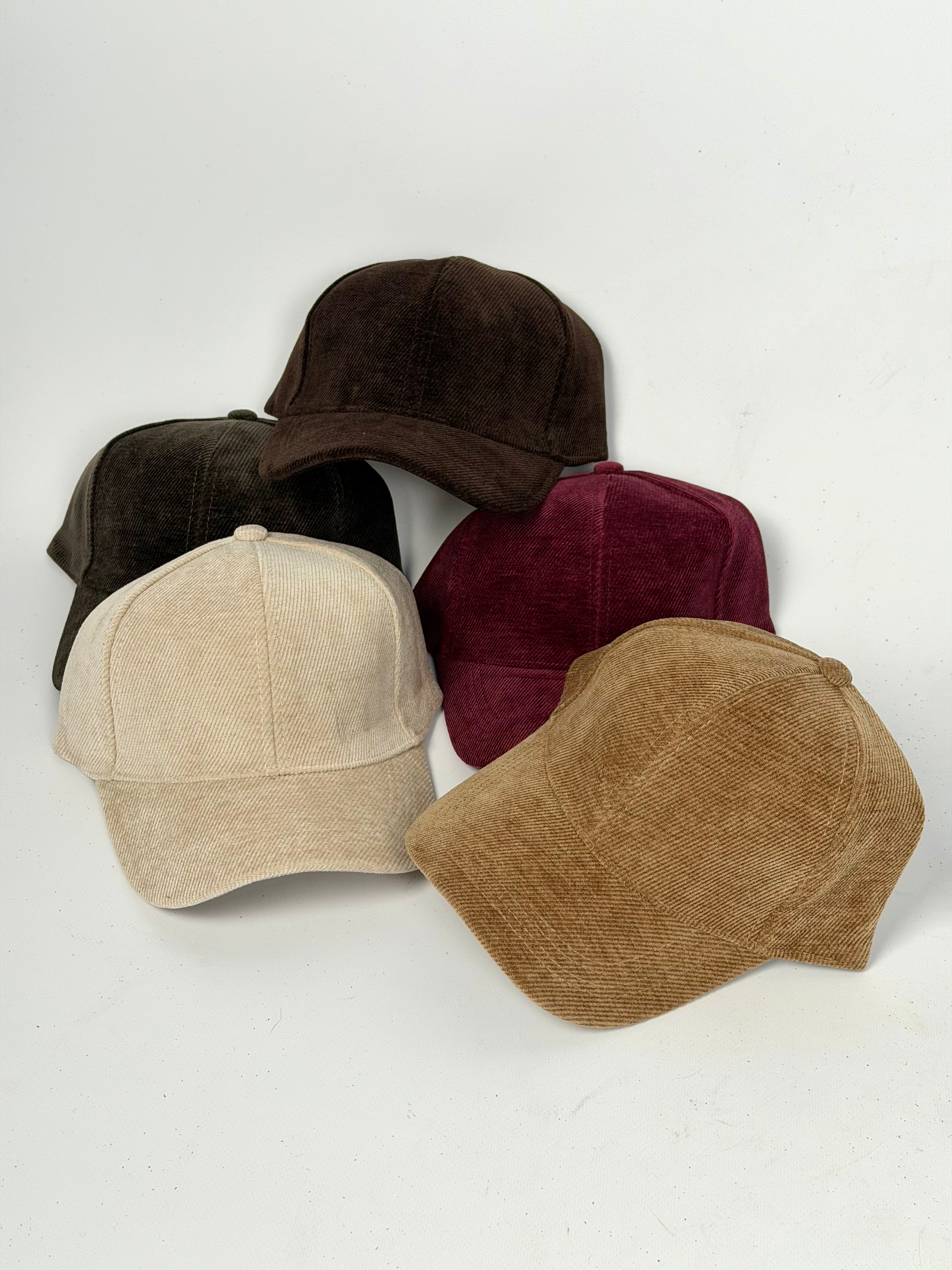 Cappello visiera scamosciato - 5 colori