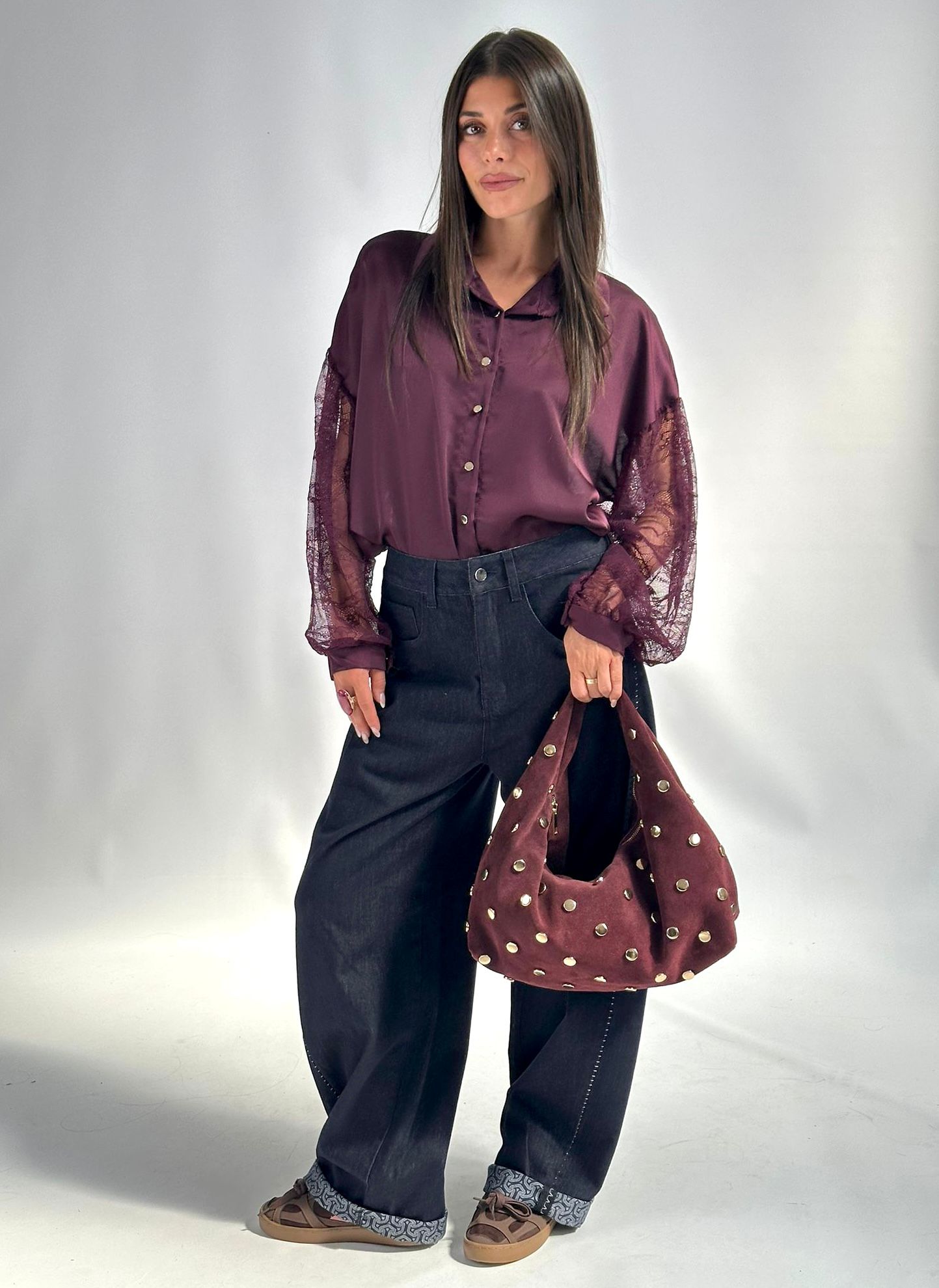 Camicia valeria prugna