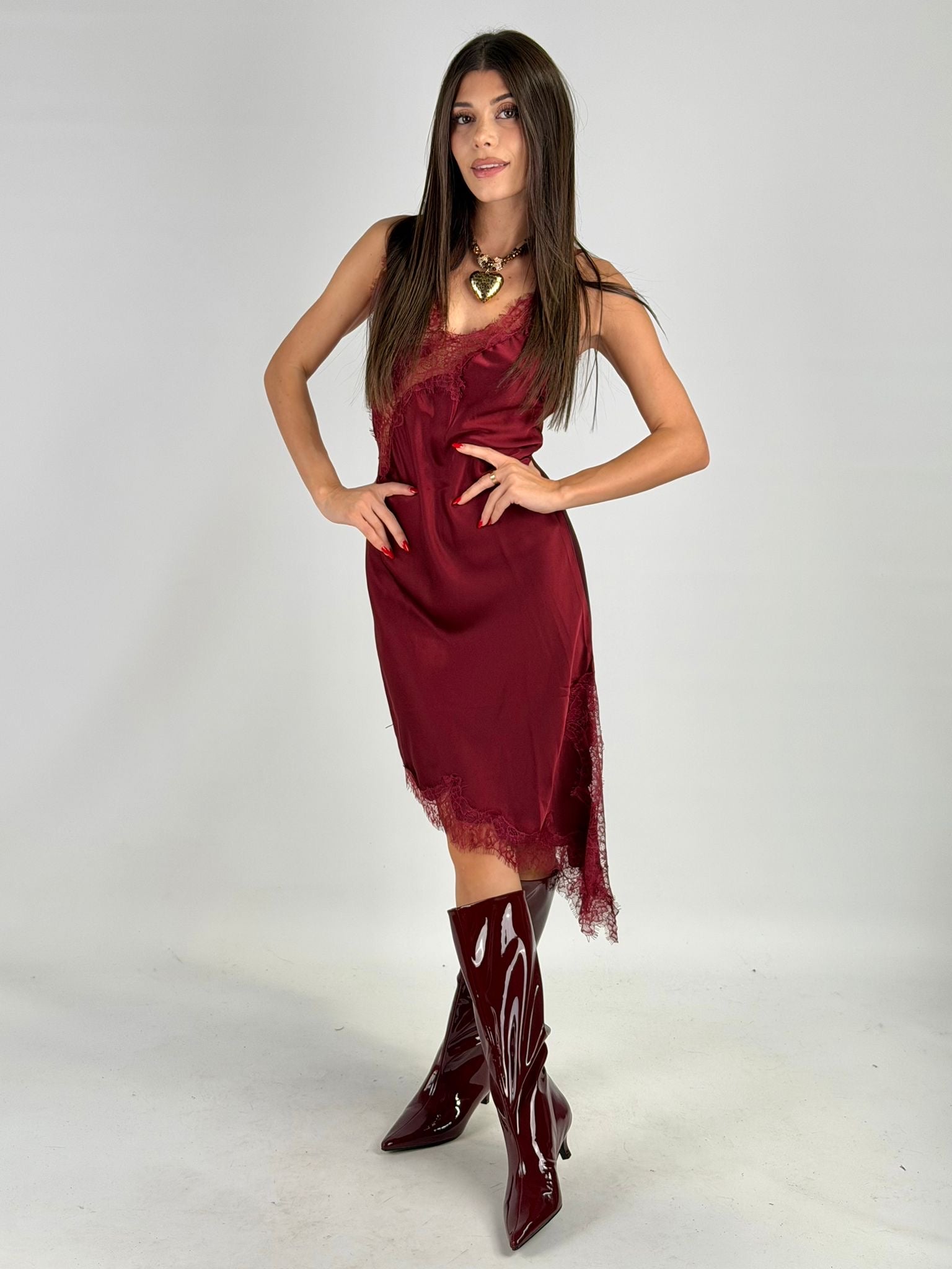 Abito NAOMI bordeuax Napoli