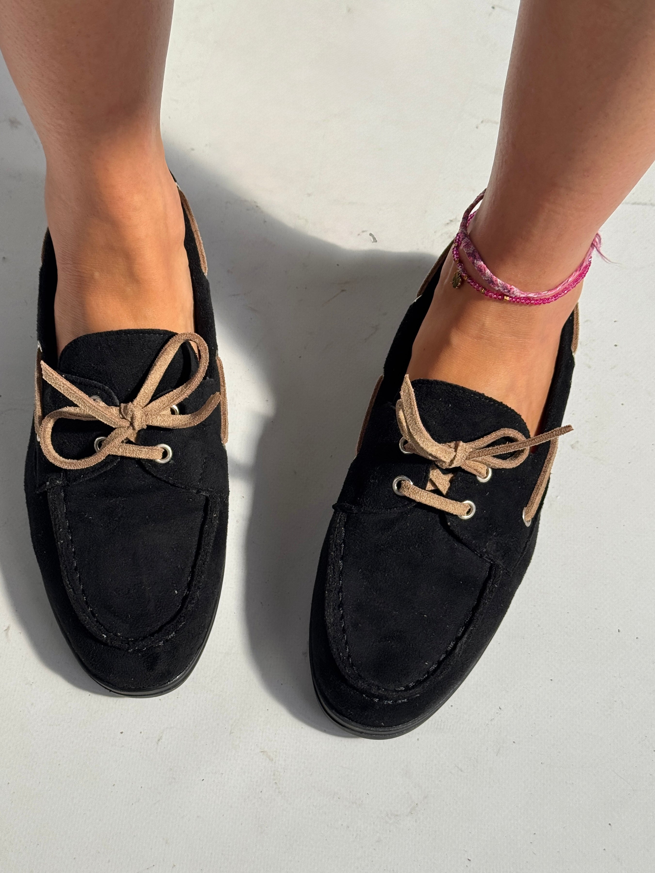 Mocassino lacci nero