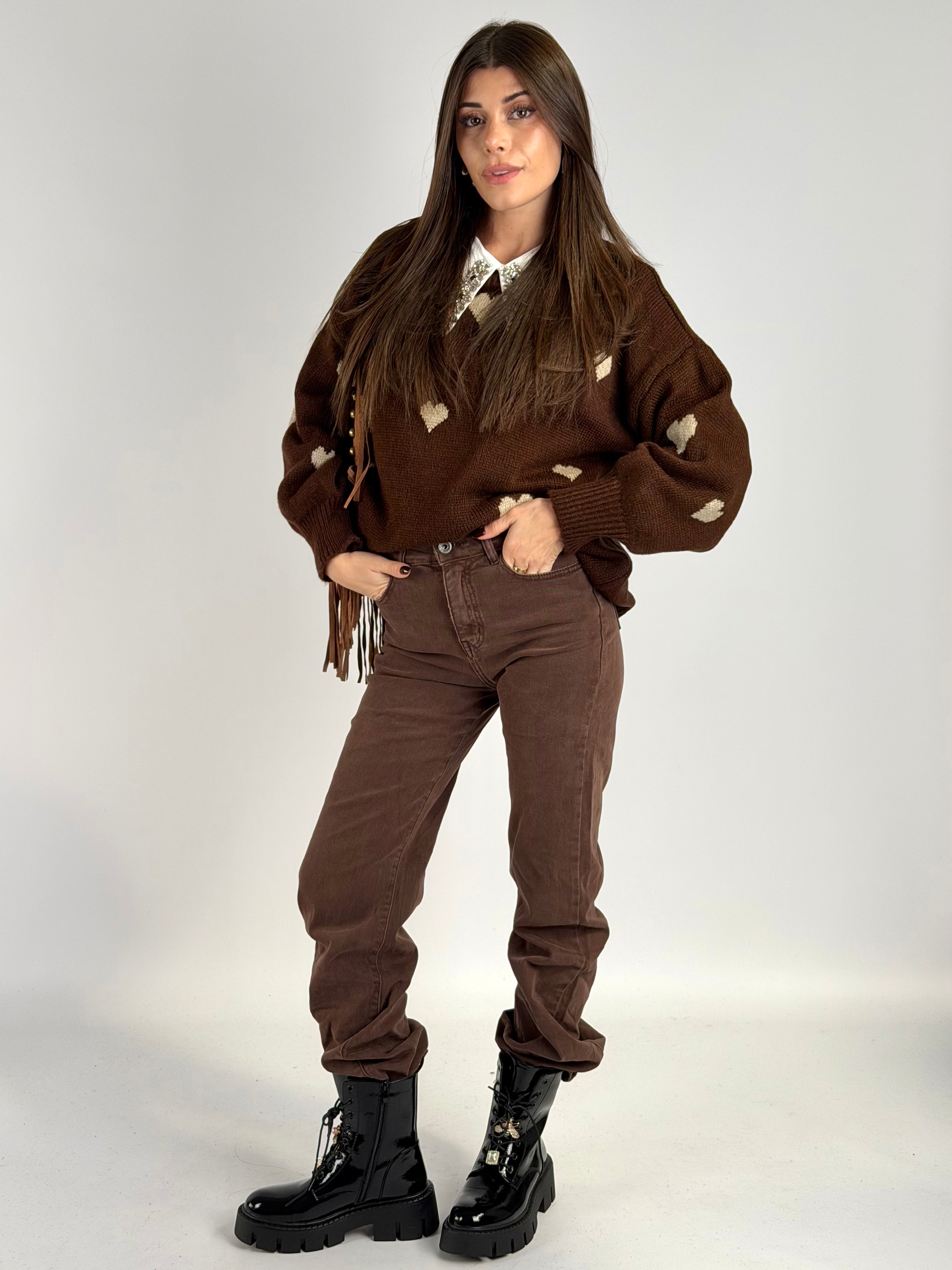 Jeans romantica moro