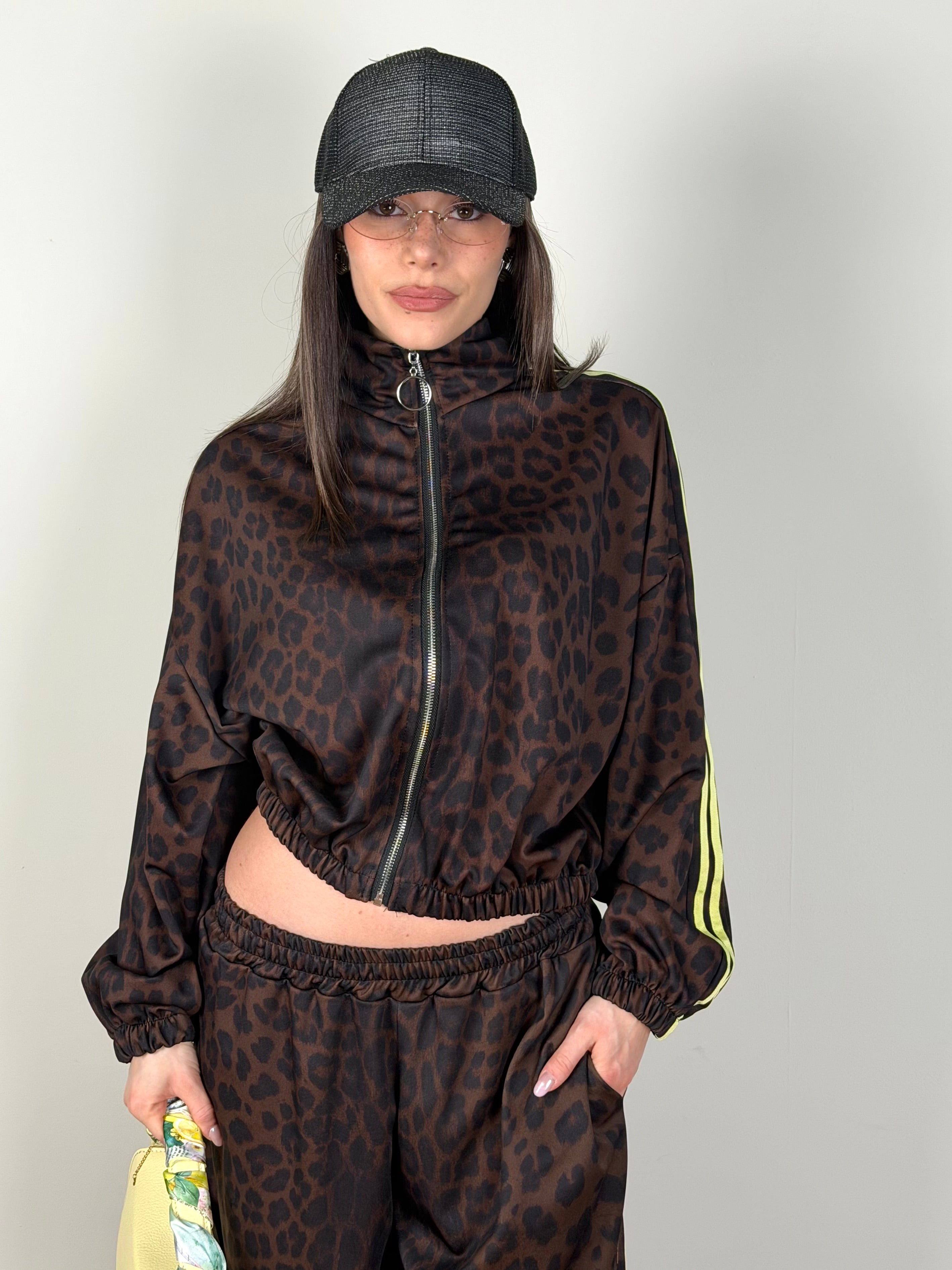 Tuta Sportiva animalier gialla