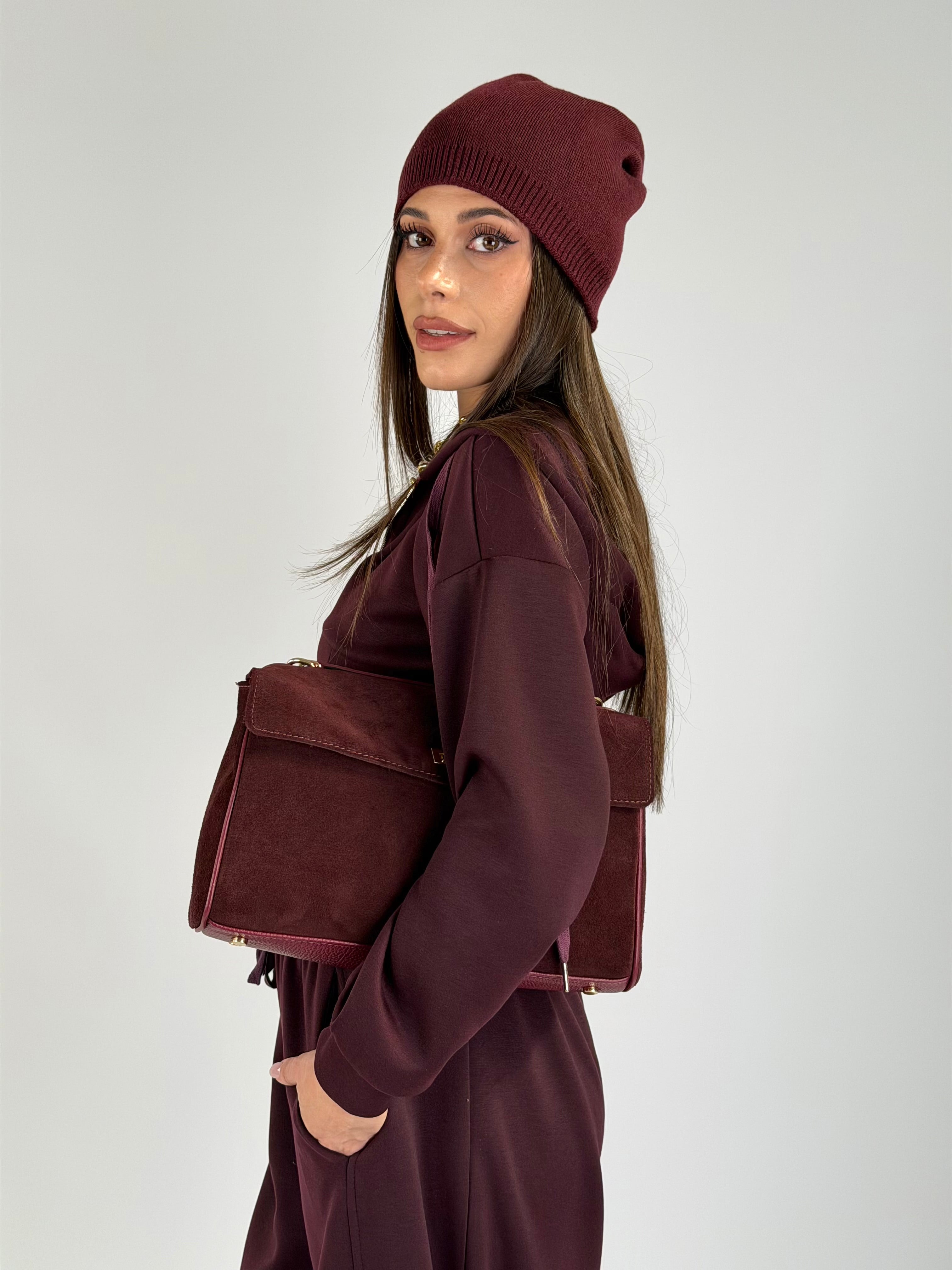 Felpa tuta sportiva Evelyn bordeaux