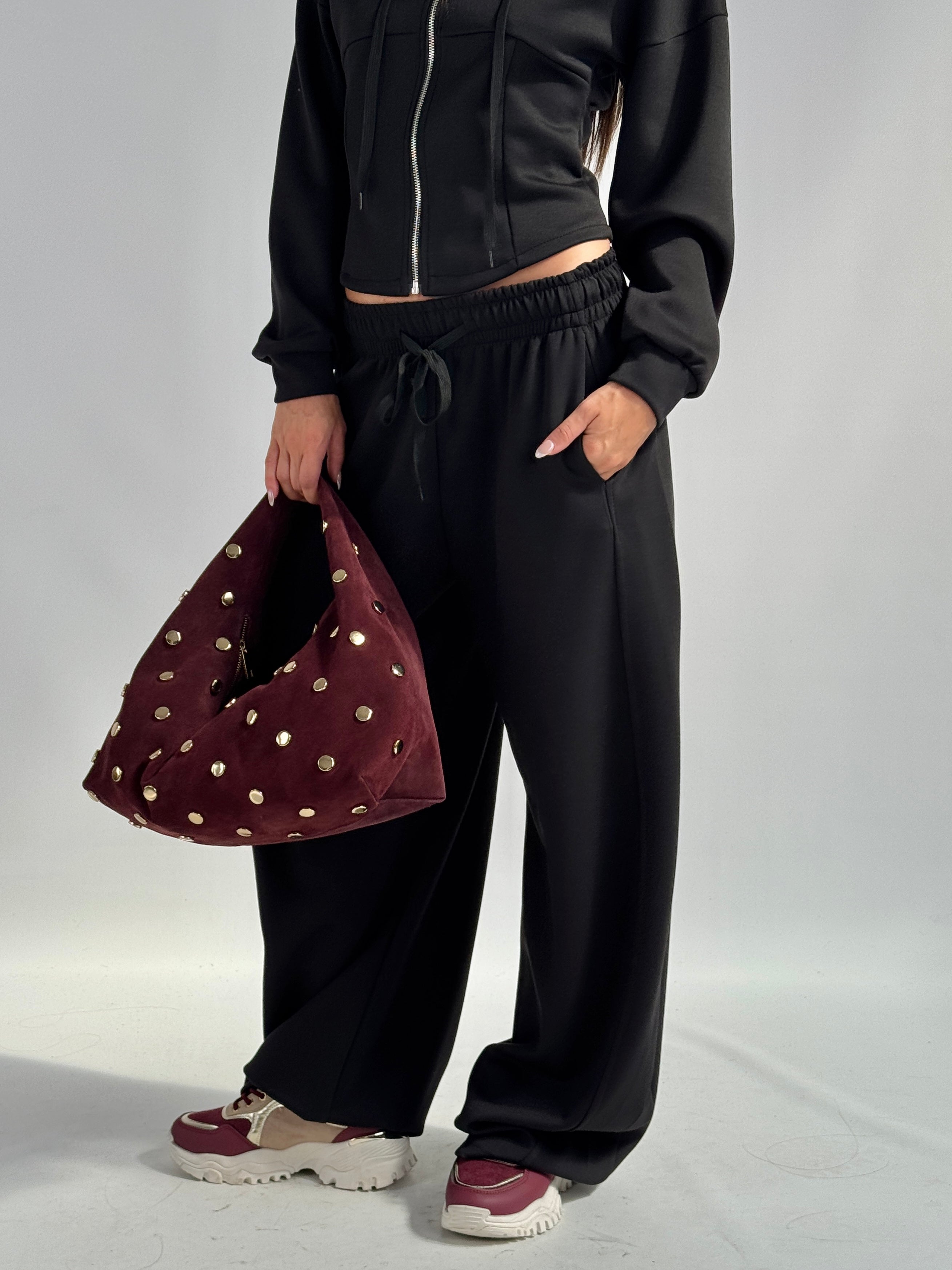 Pantalone tuta sportiva Iside nera