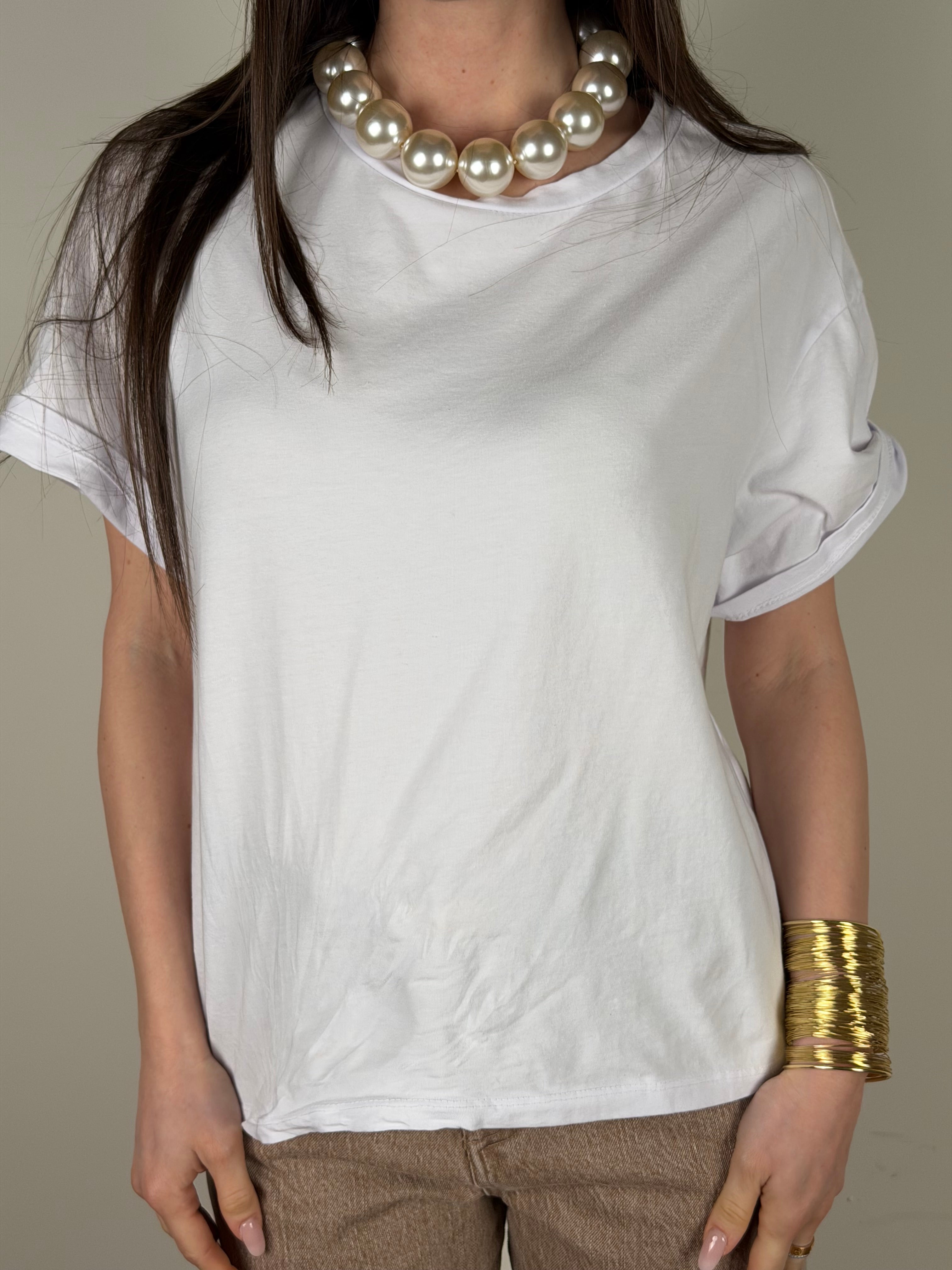 T-shirt Western bianca