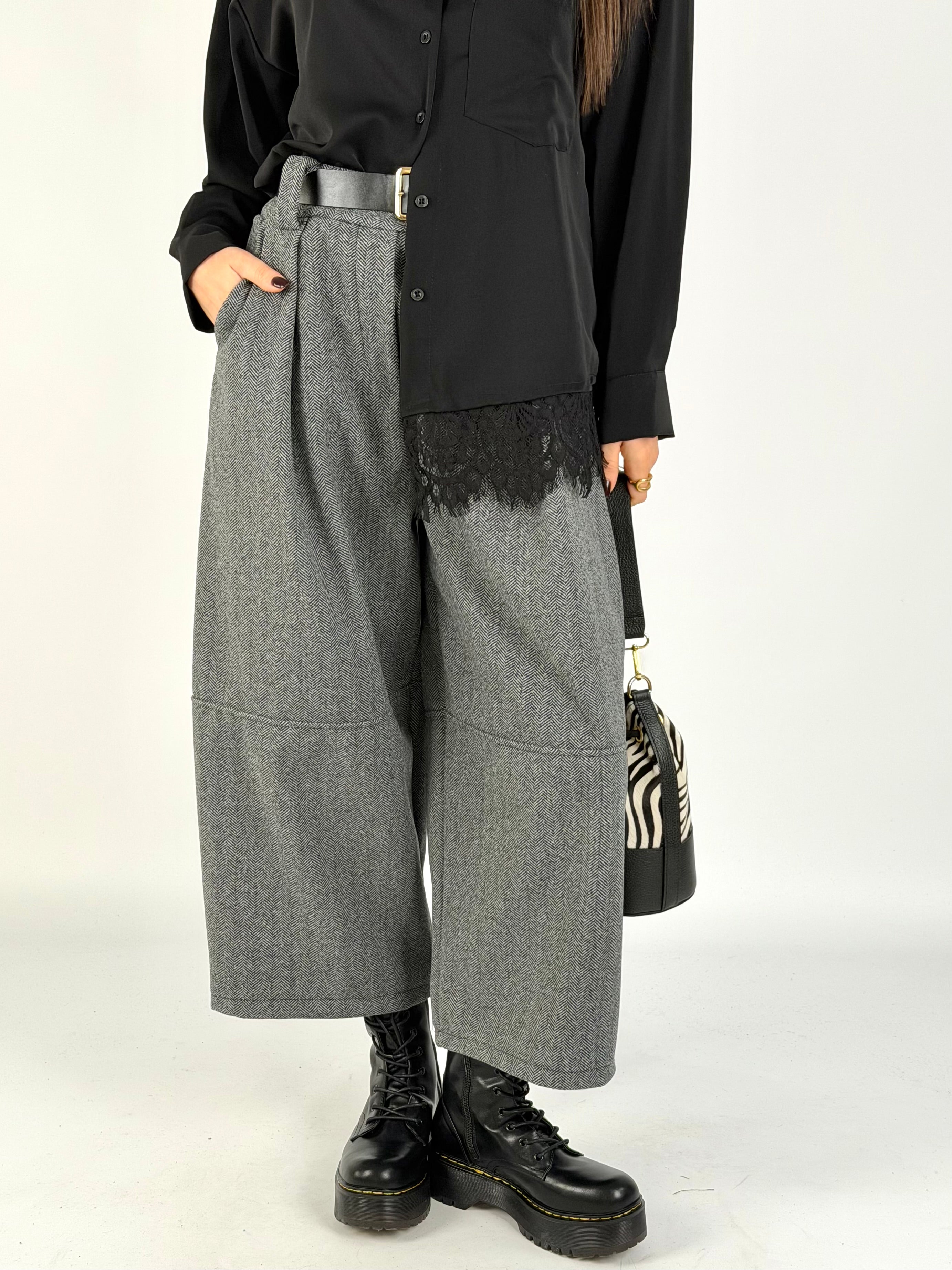 Pantalone Cecy grigio