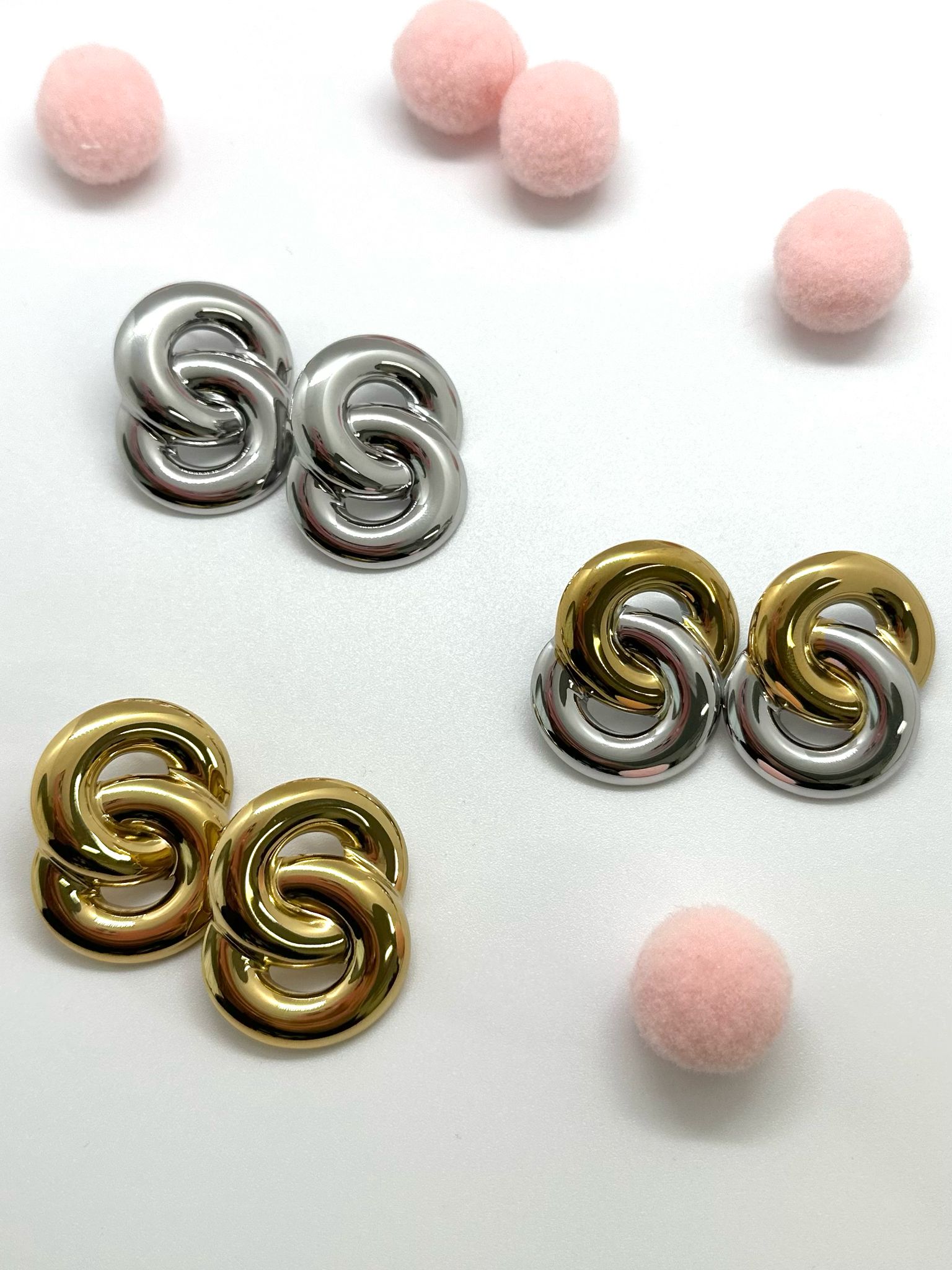 Orecchini doppio cerchio