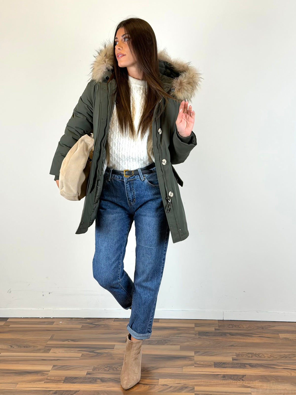 Parka verde