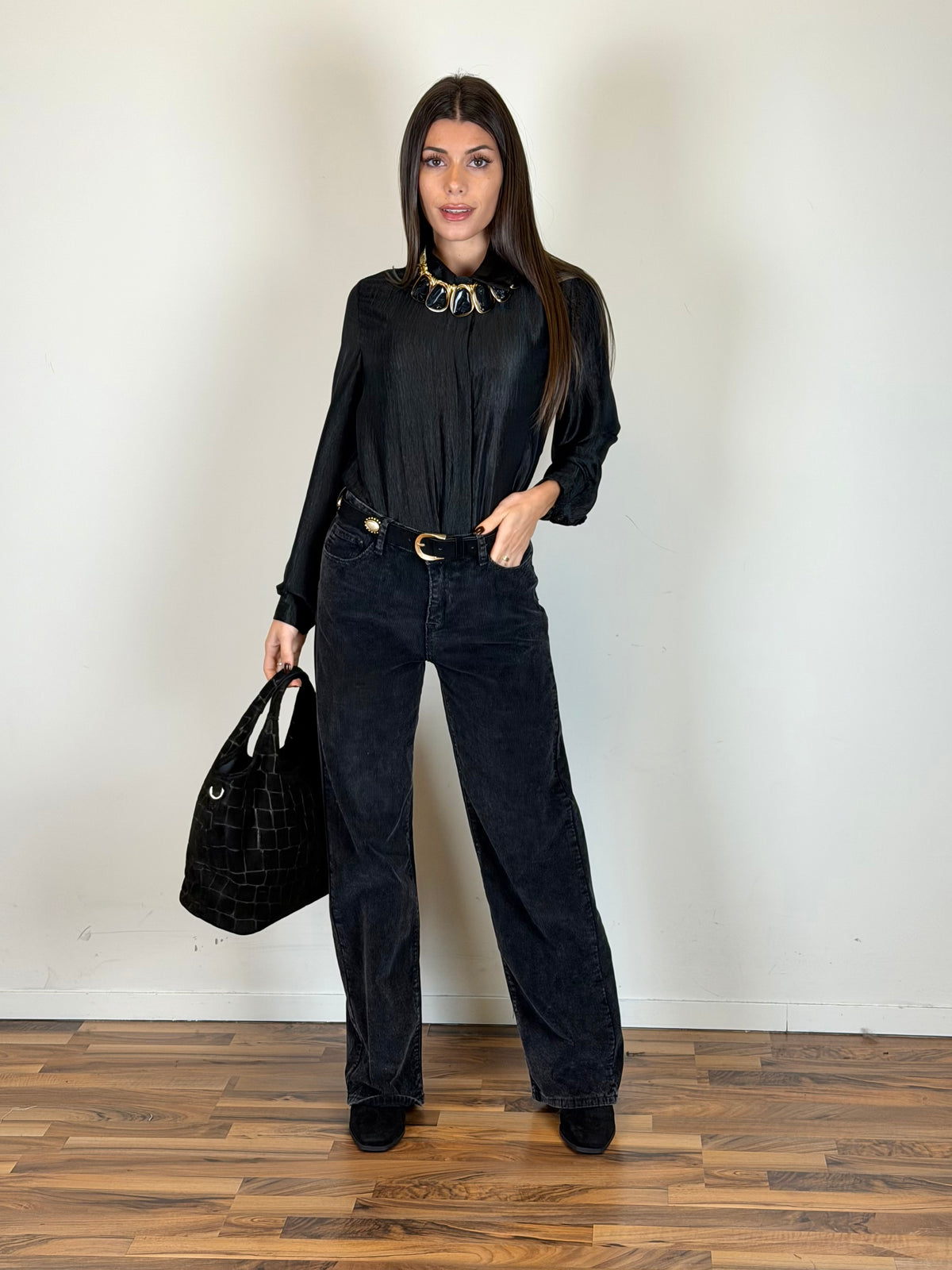 Camicia Loren nera