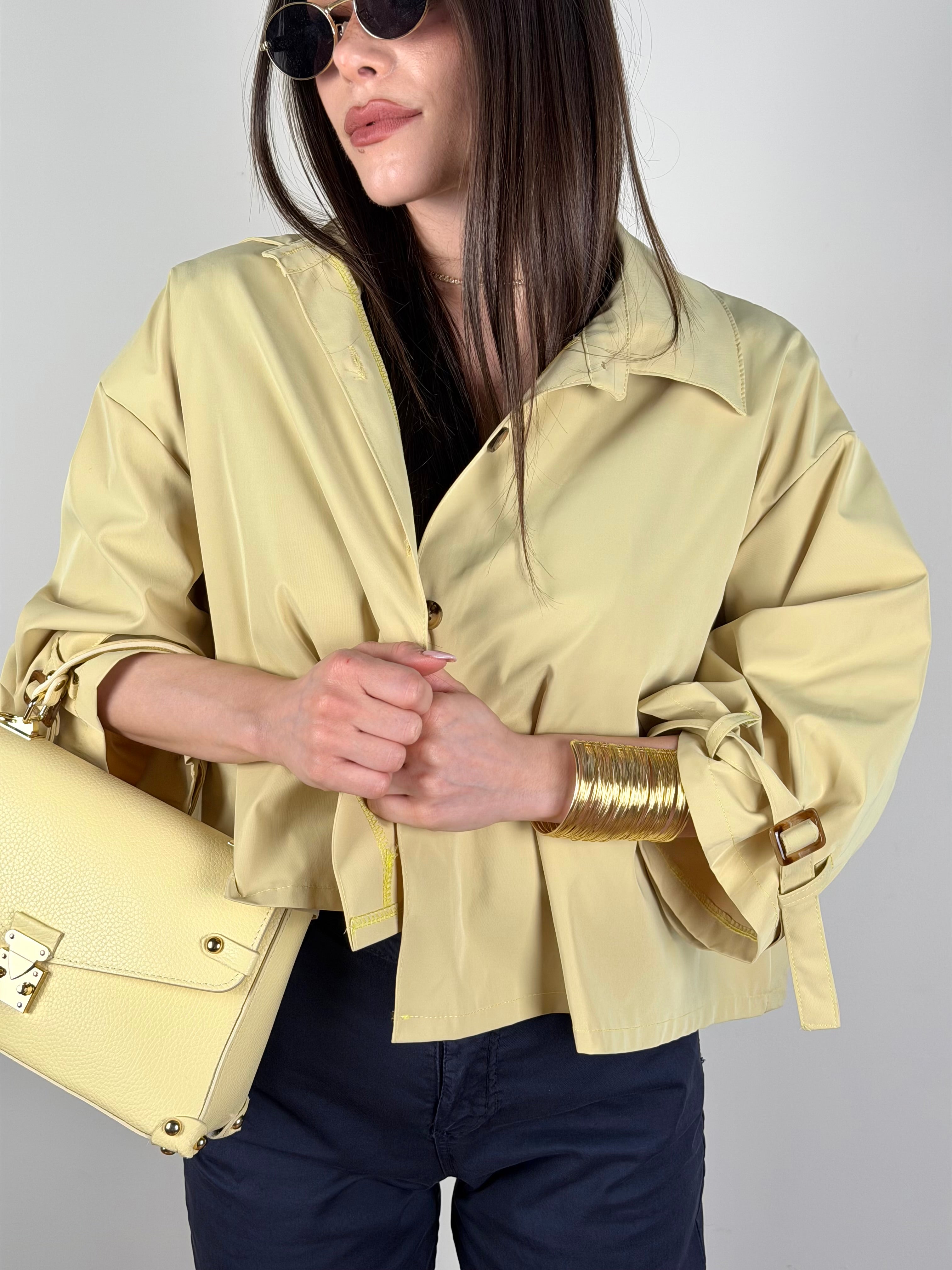 Trench Monica giallo