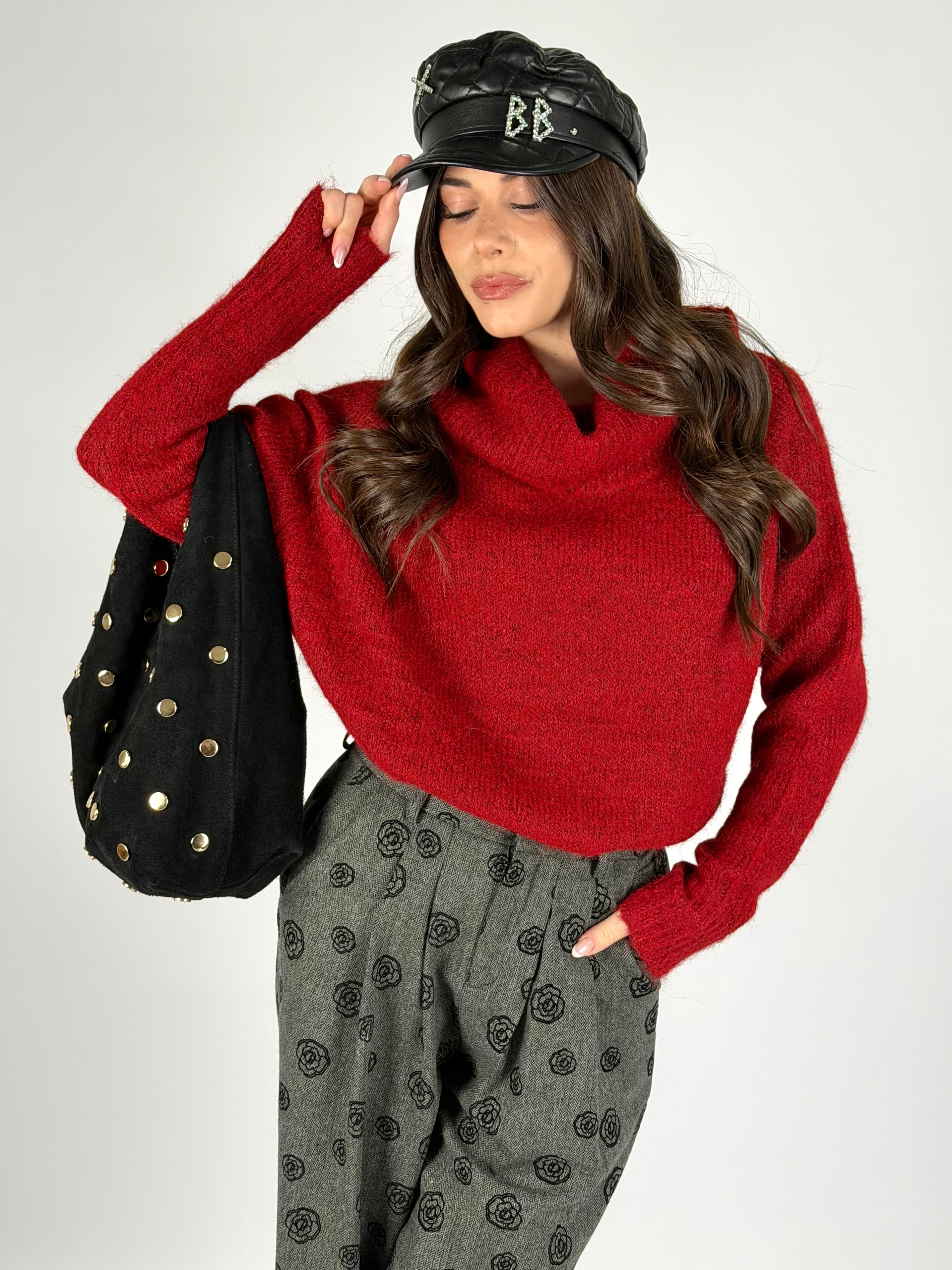 Maglia Helena bordeaux