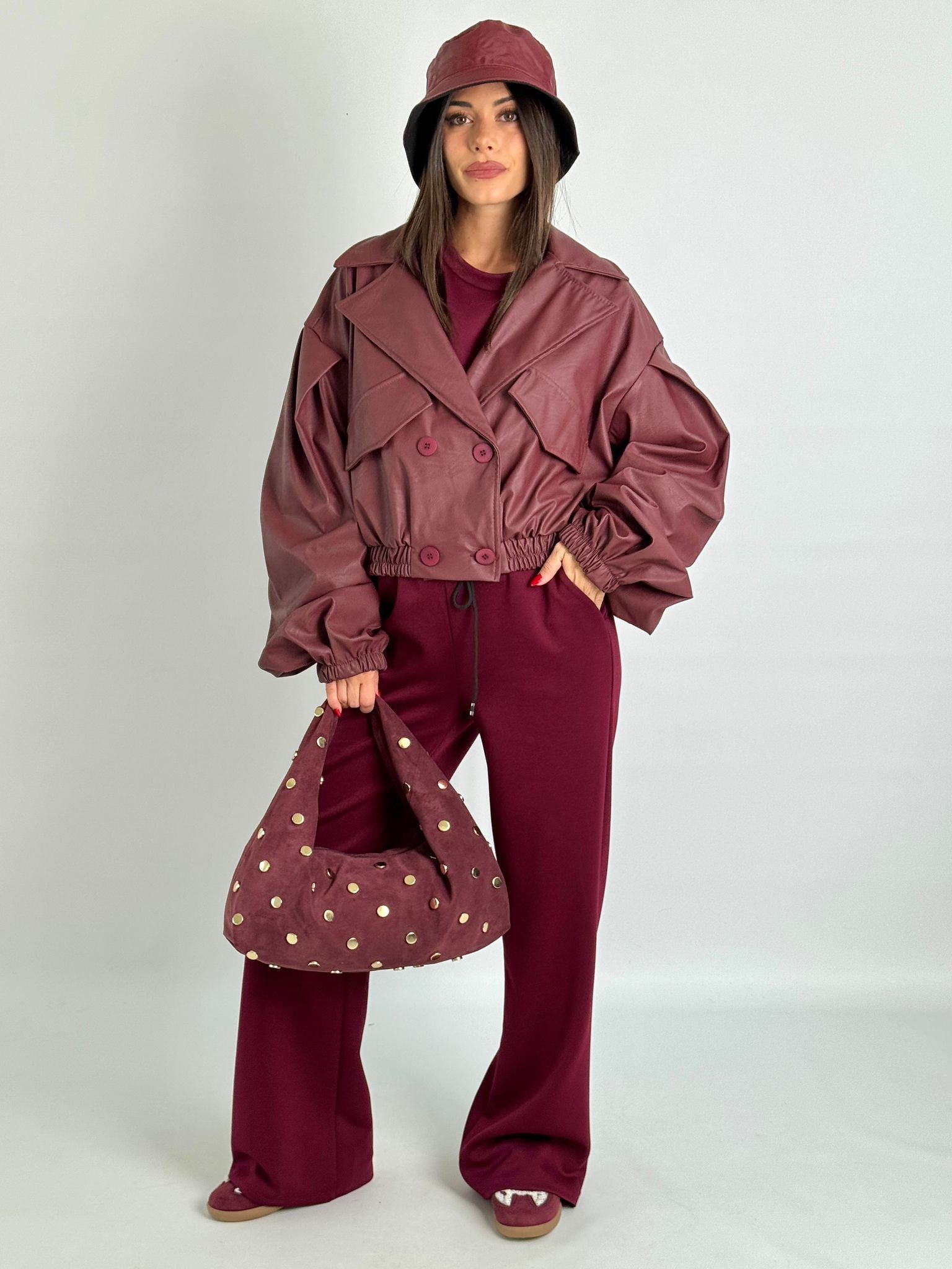 Bomber Olga bordeaux