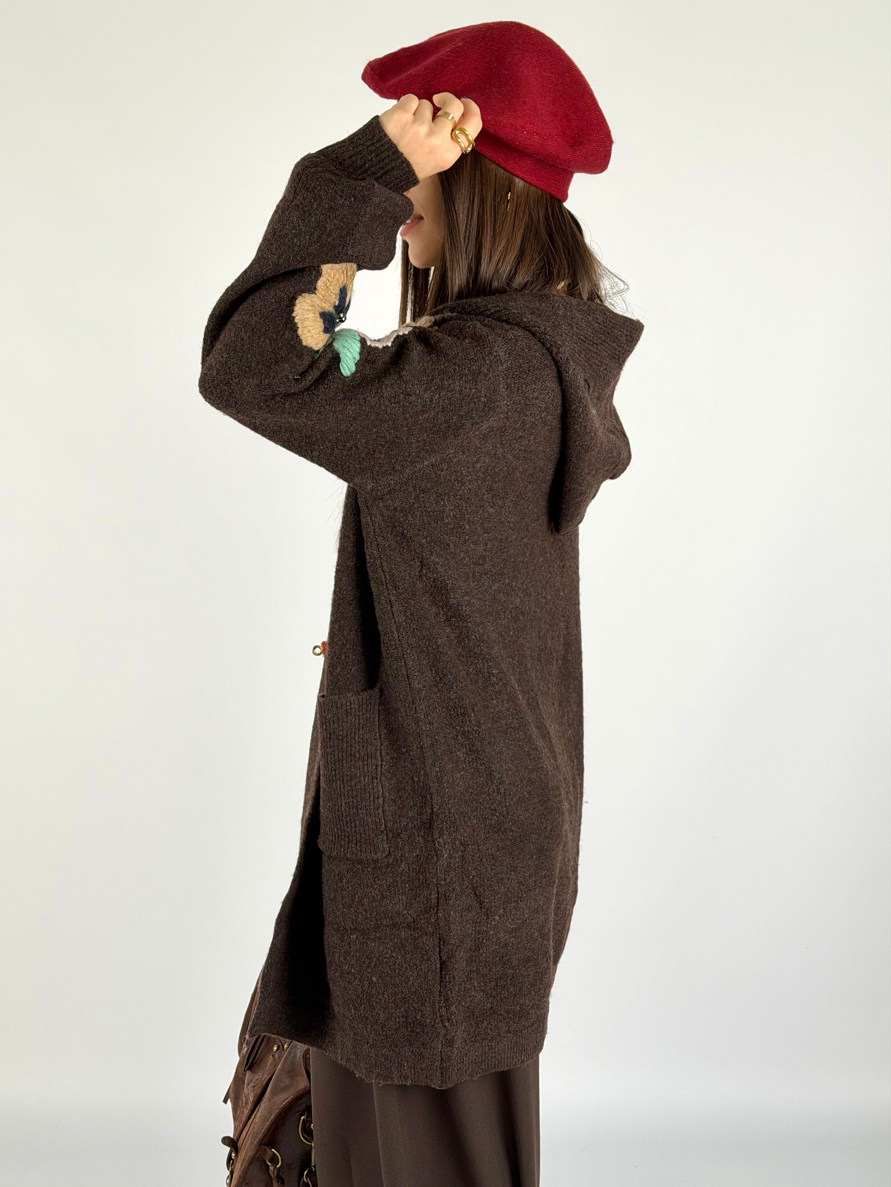 Cardigan Flora moro