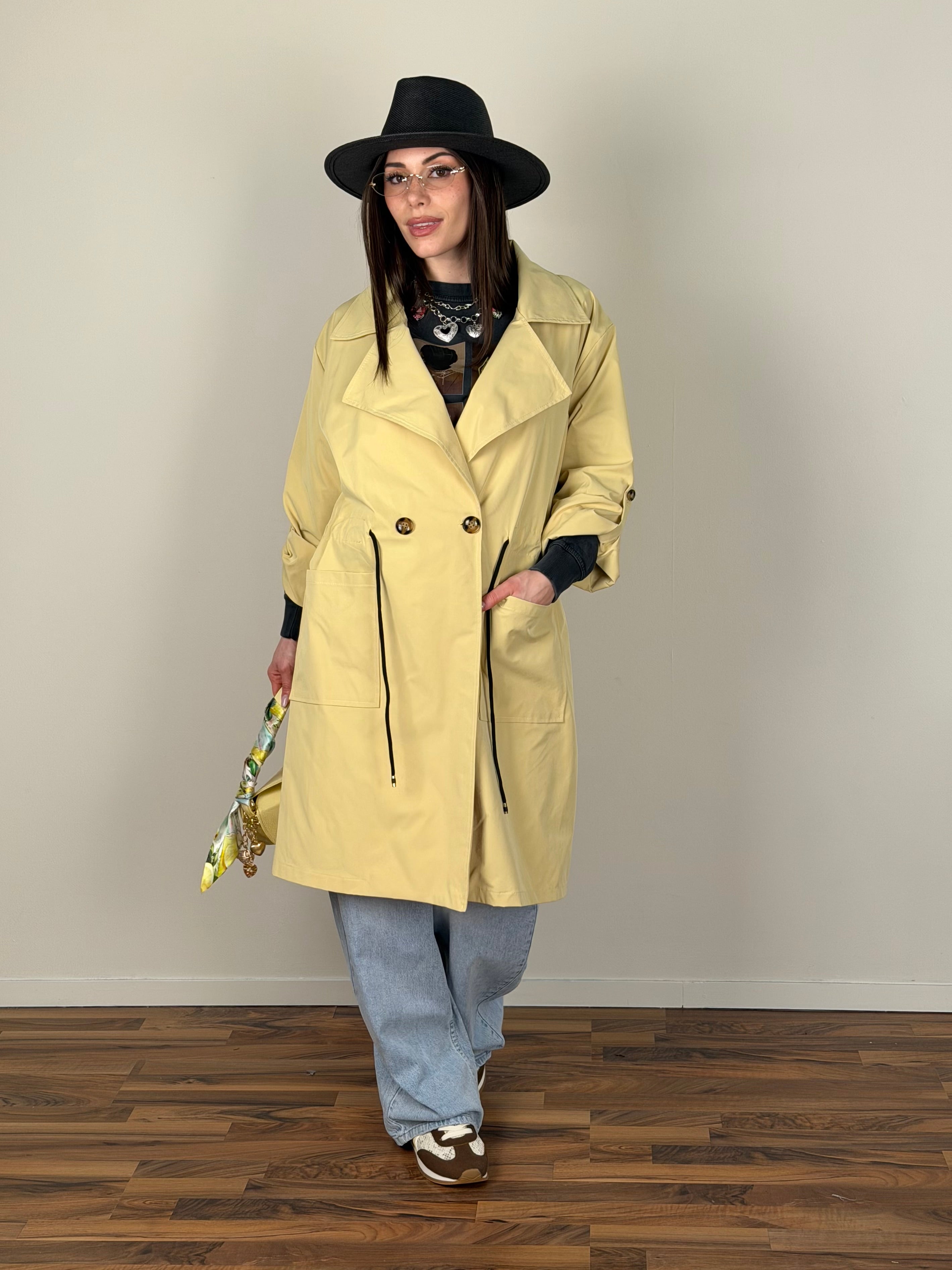 Trench Impero giallo