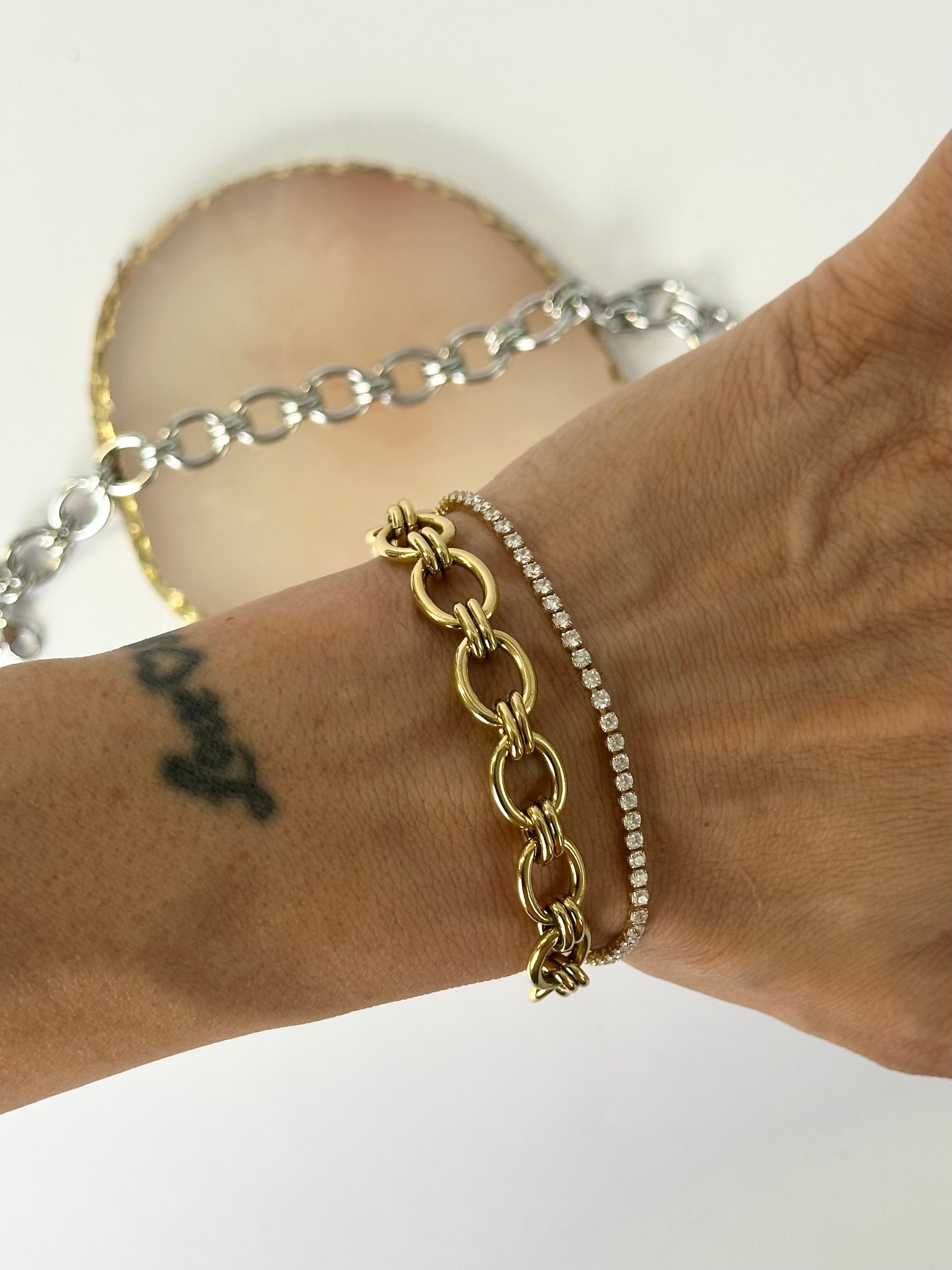 Maxi Bracciale catena Elettra
