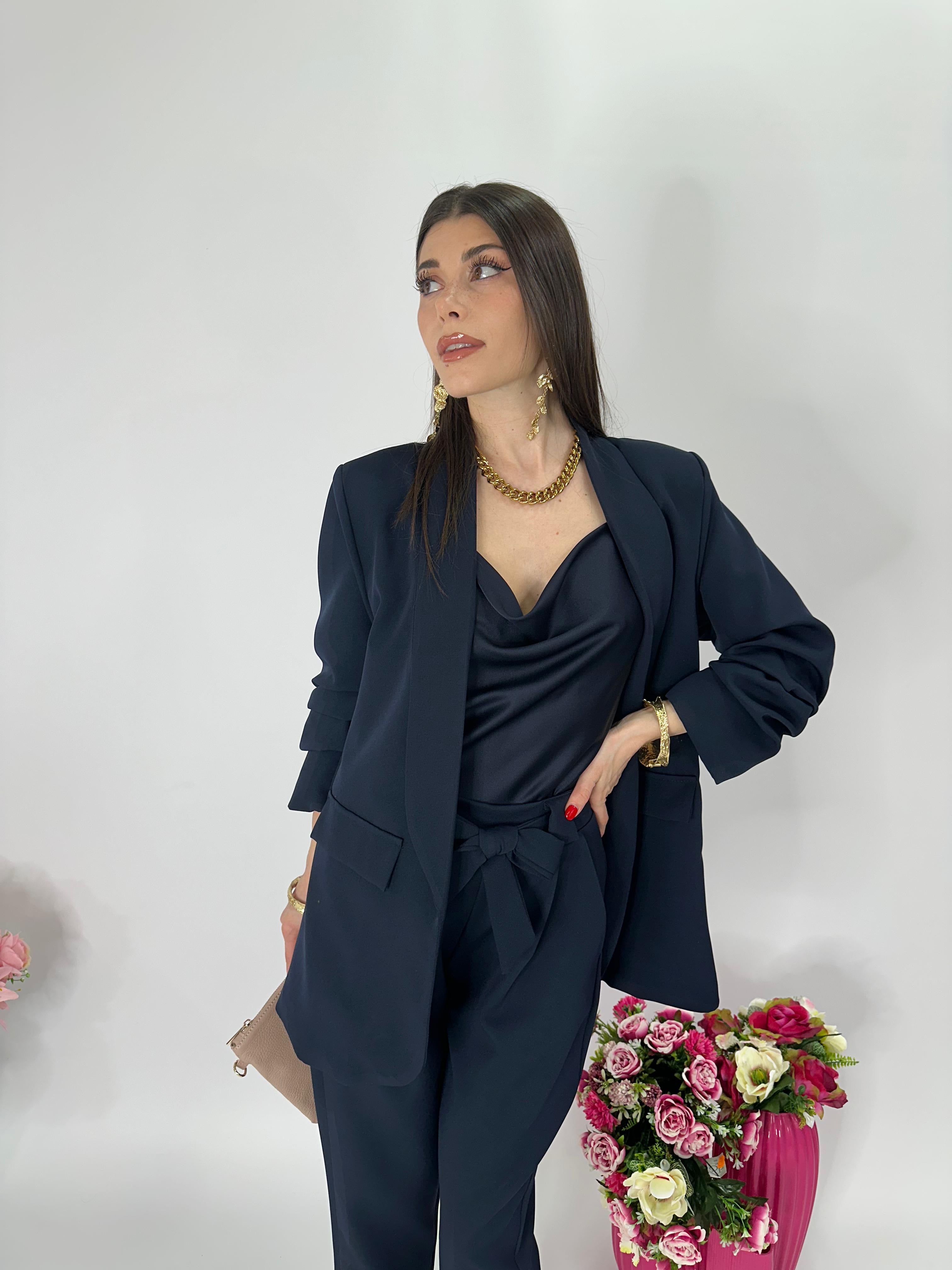 Giacca Mon Amour blu notte