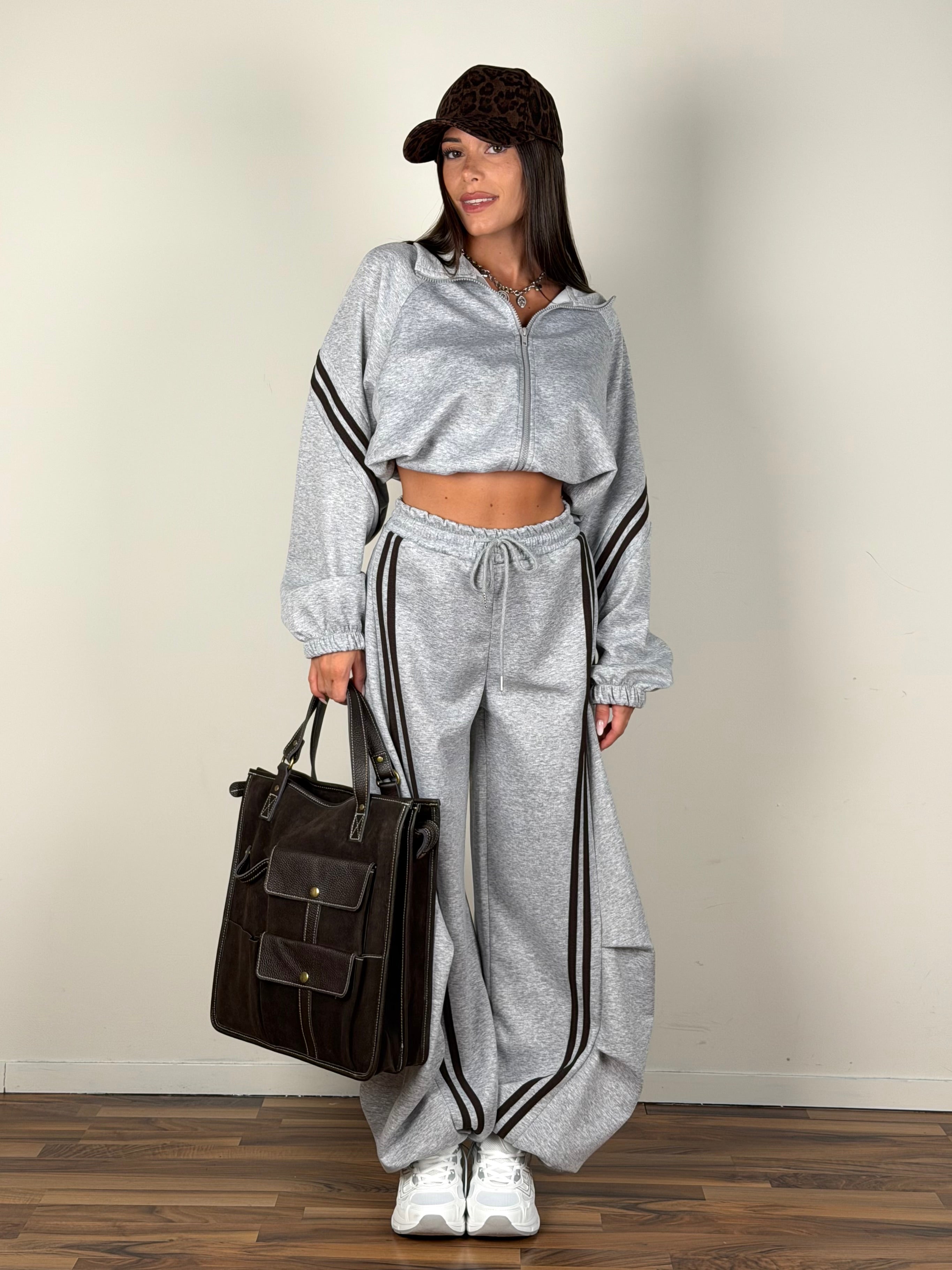 Pantalone tuta Yasmine grigio