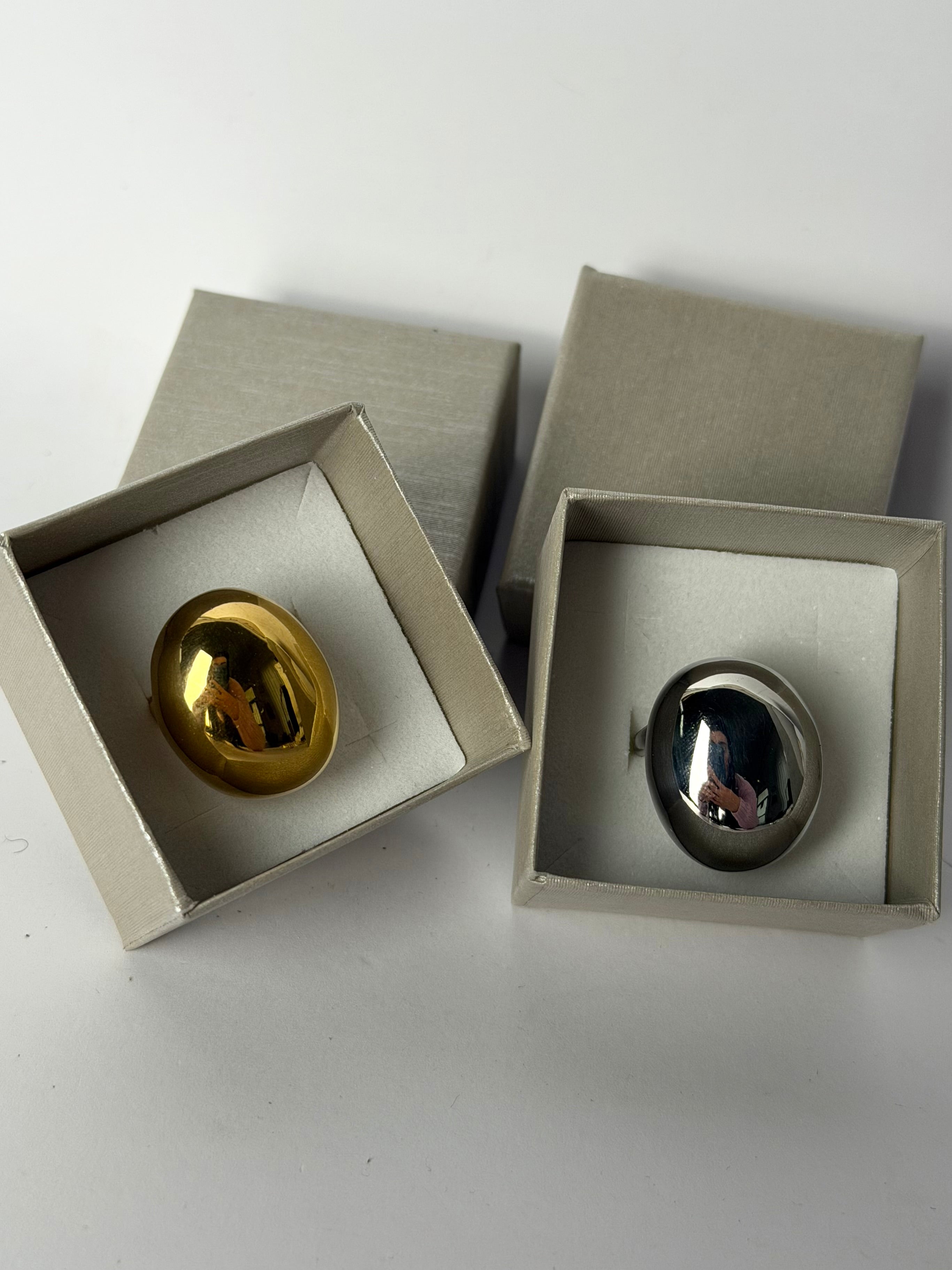 Anello ovale - 2 colori