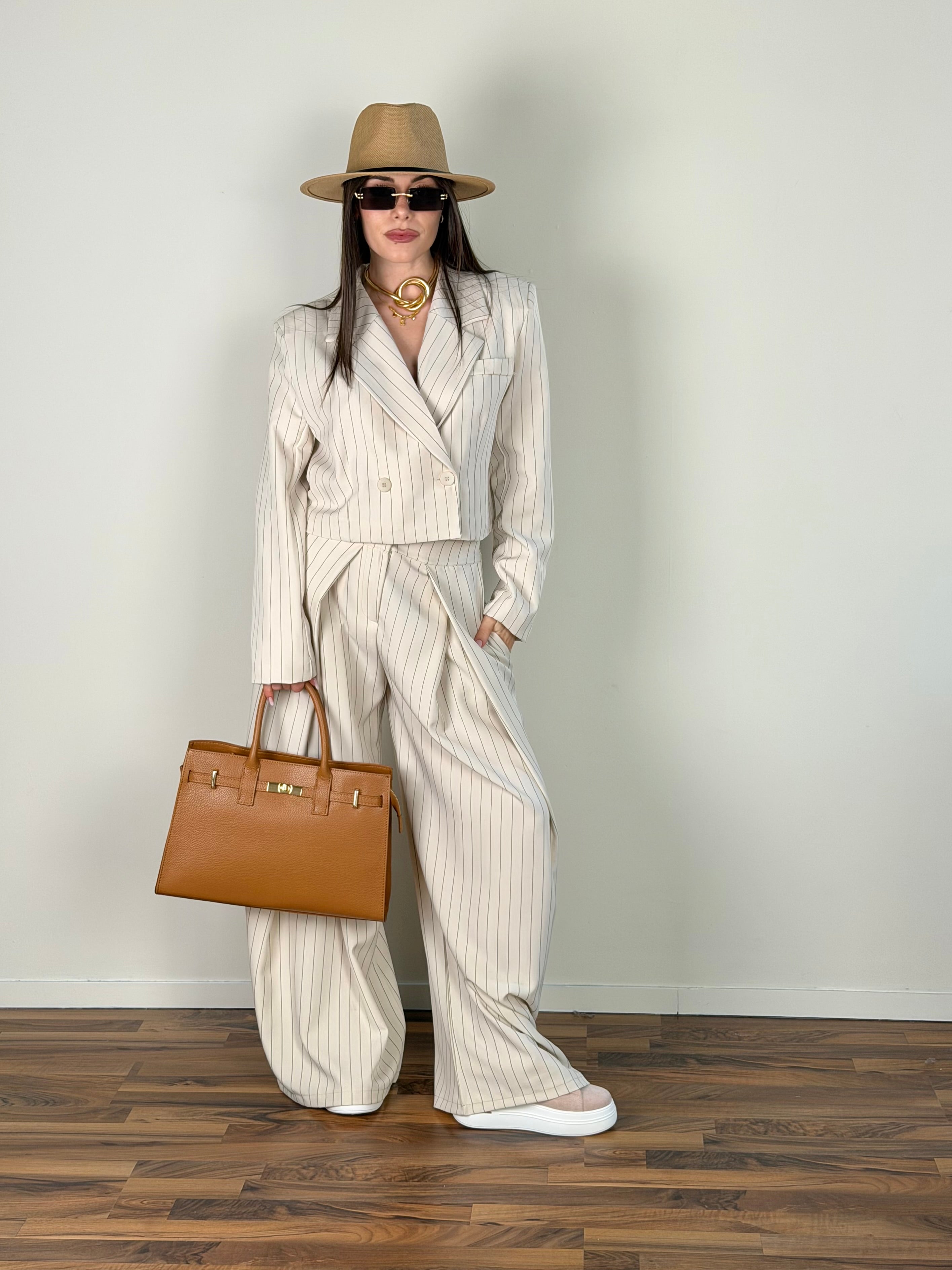 Completo Twin beige