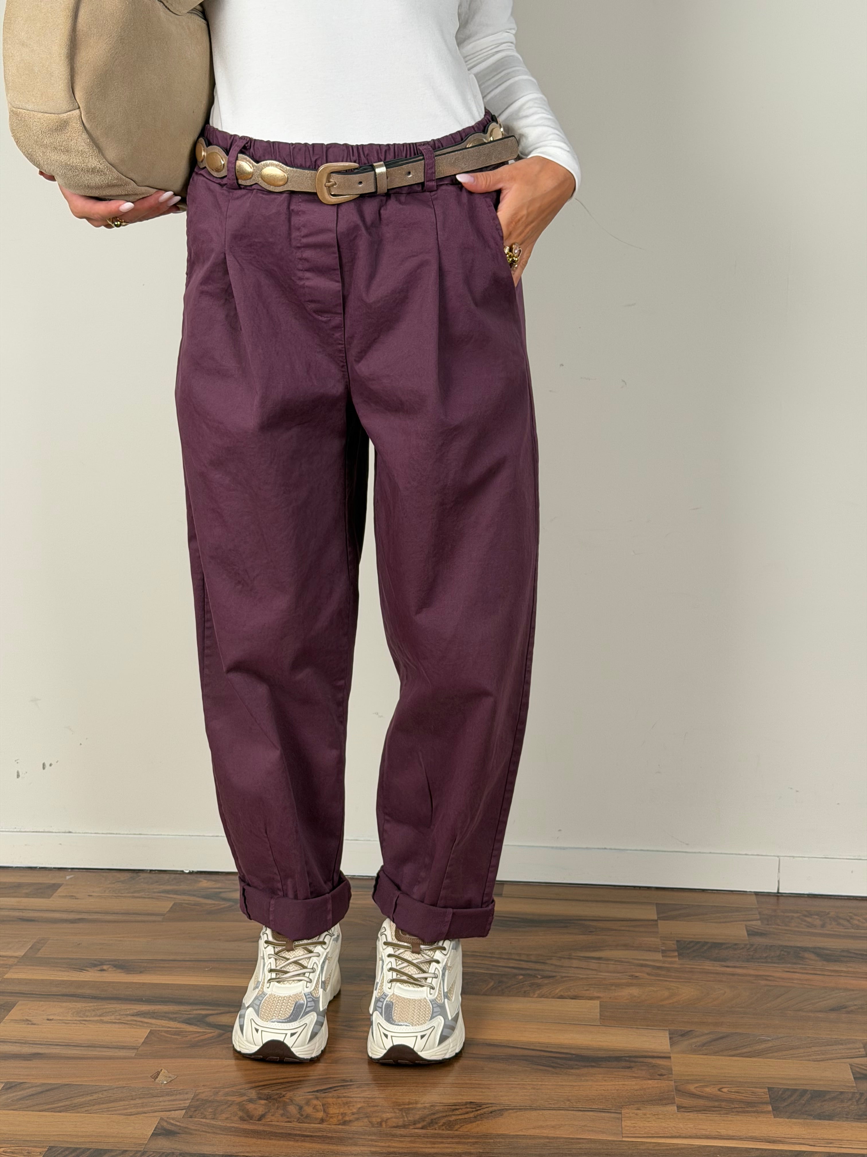 Pantalone Zelda bordeaux