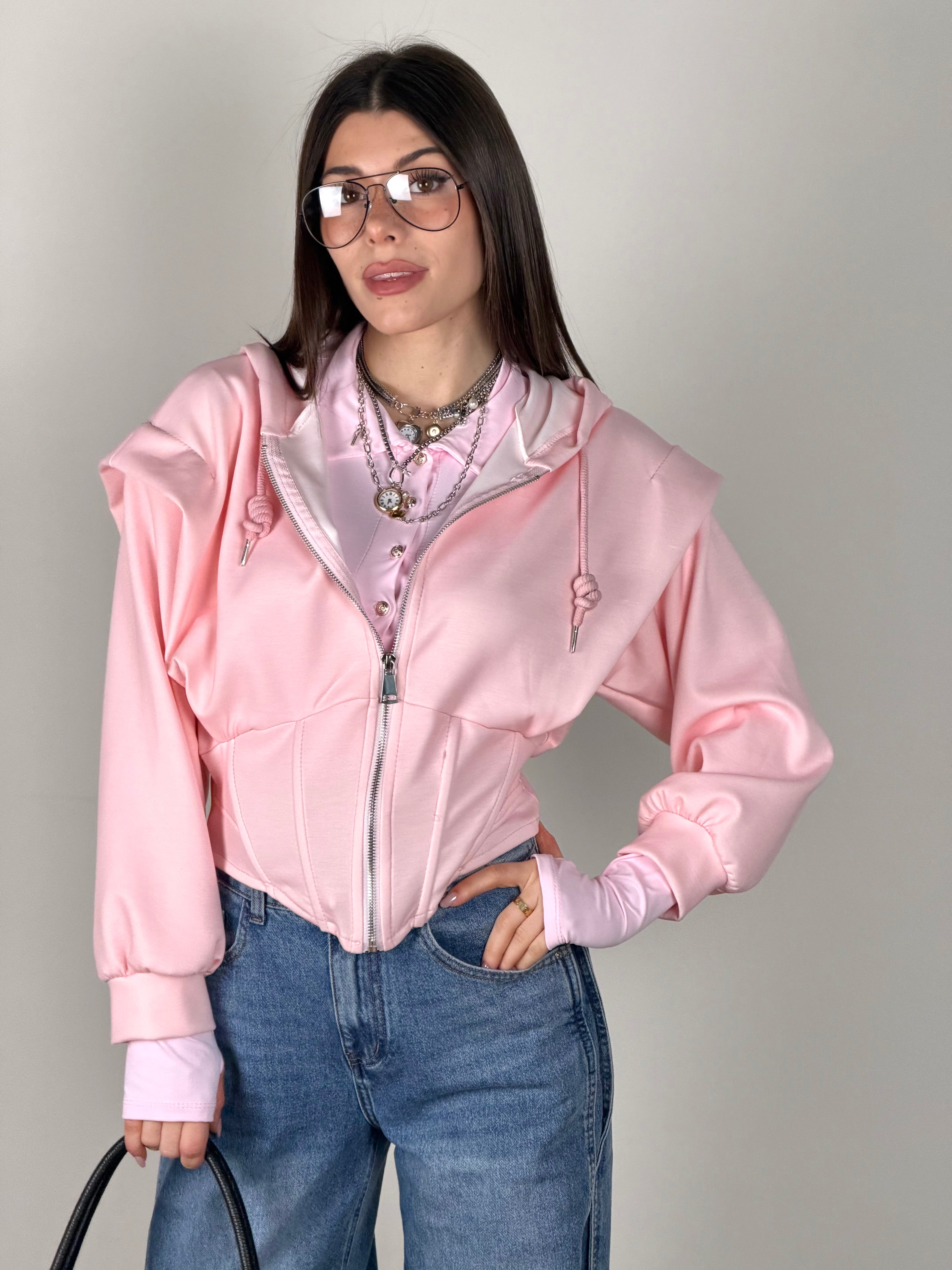 Felpa Rubacuori rosa