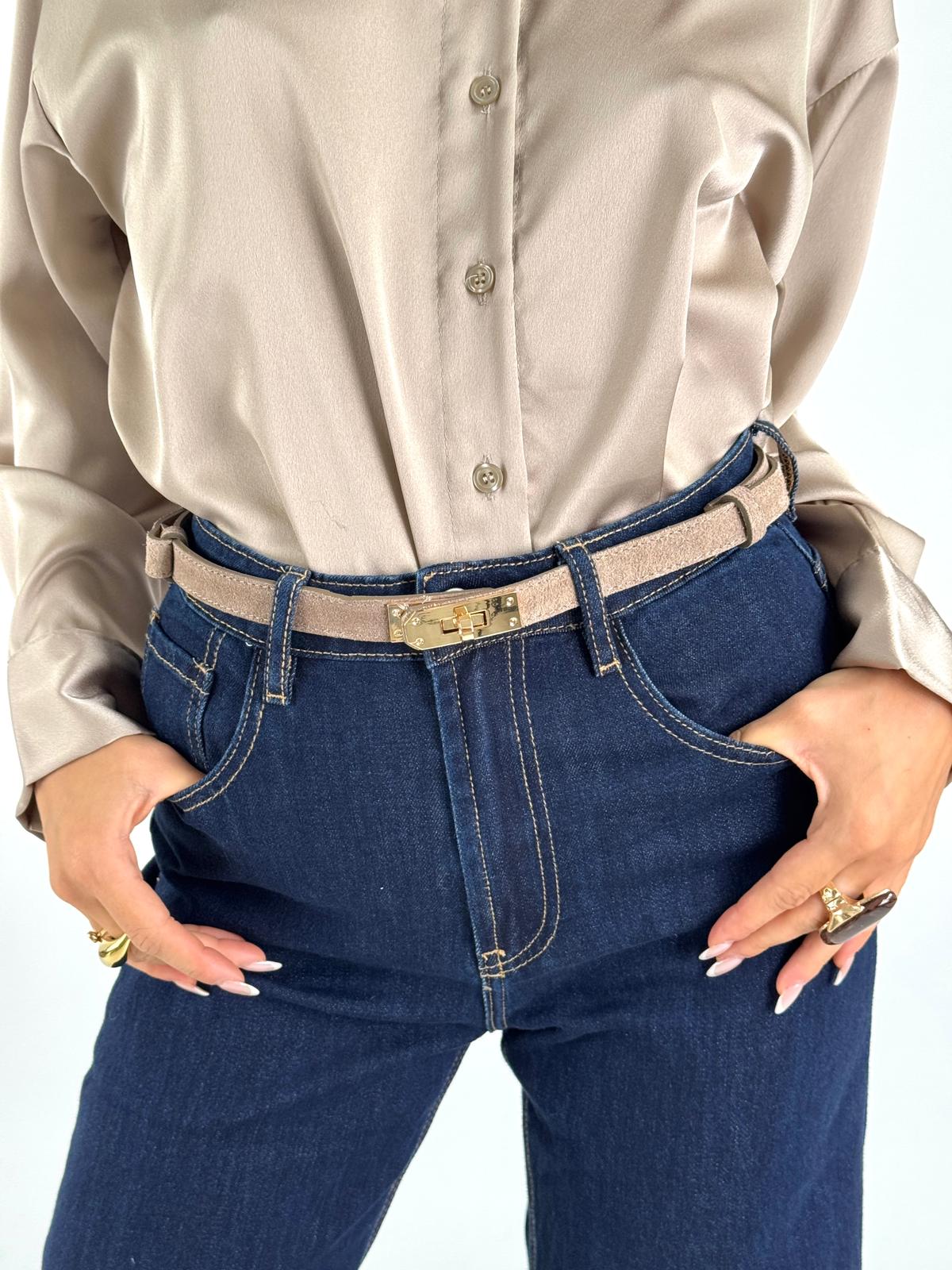 Cintura Hermosa scamosciata vera pelle