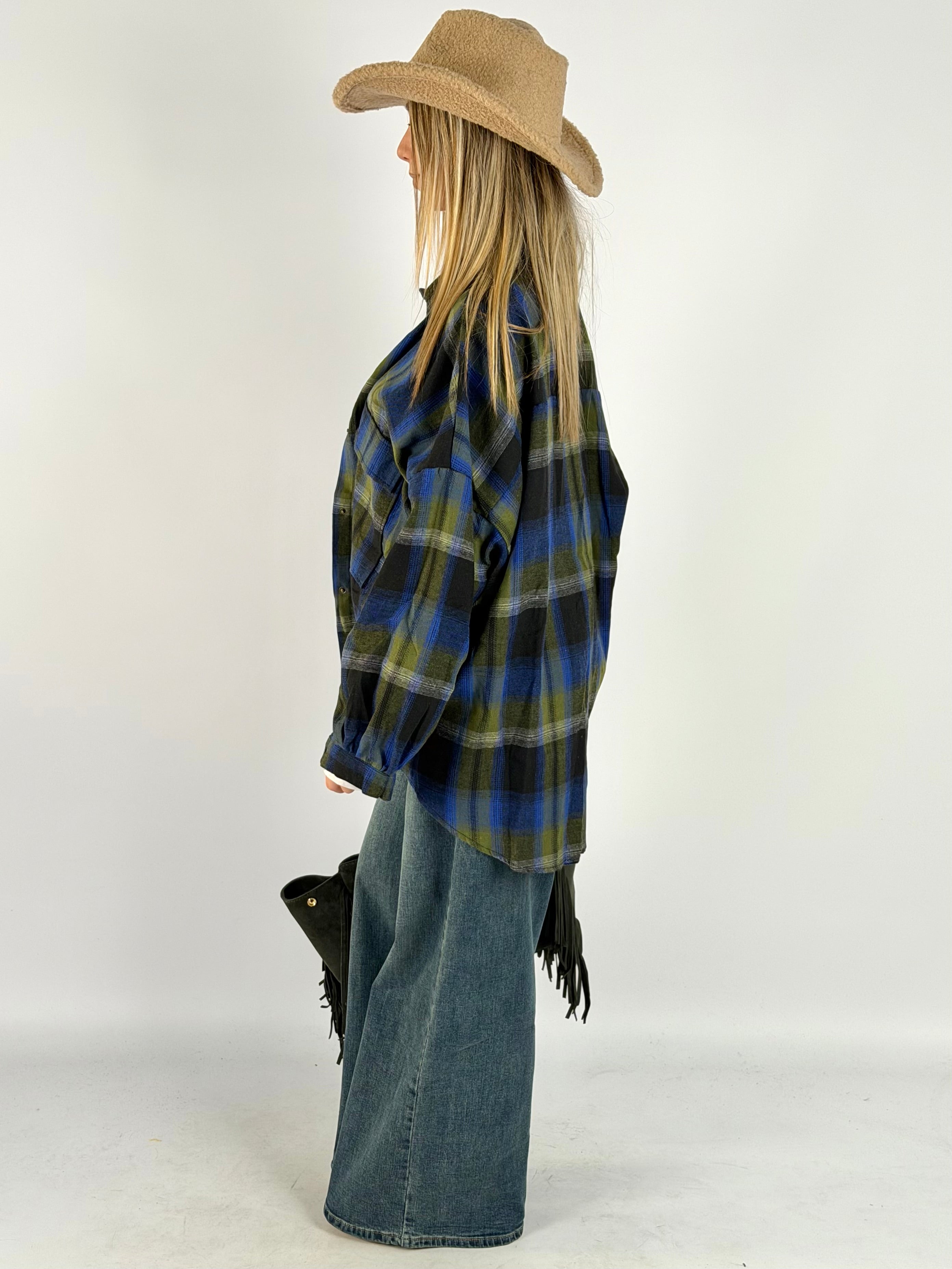 Camicia check Greta verde