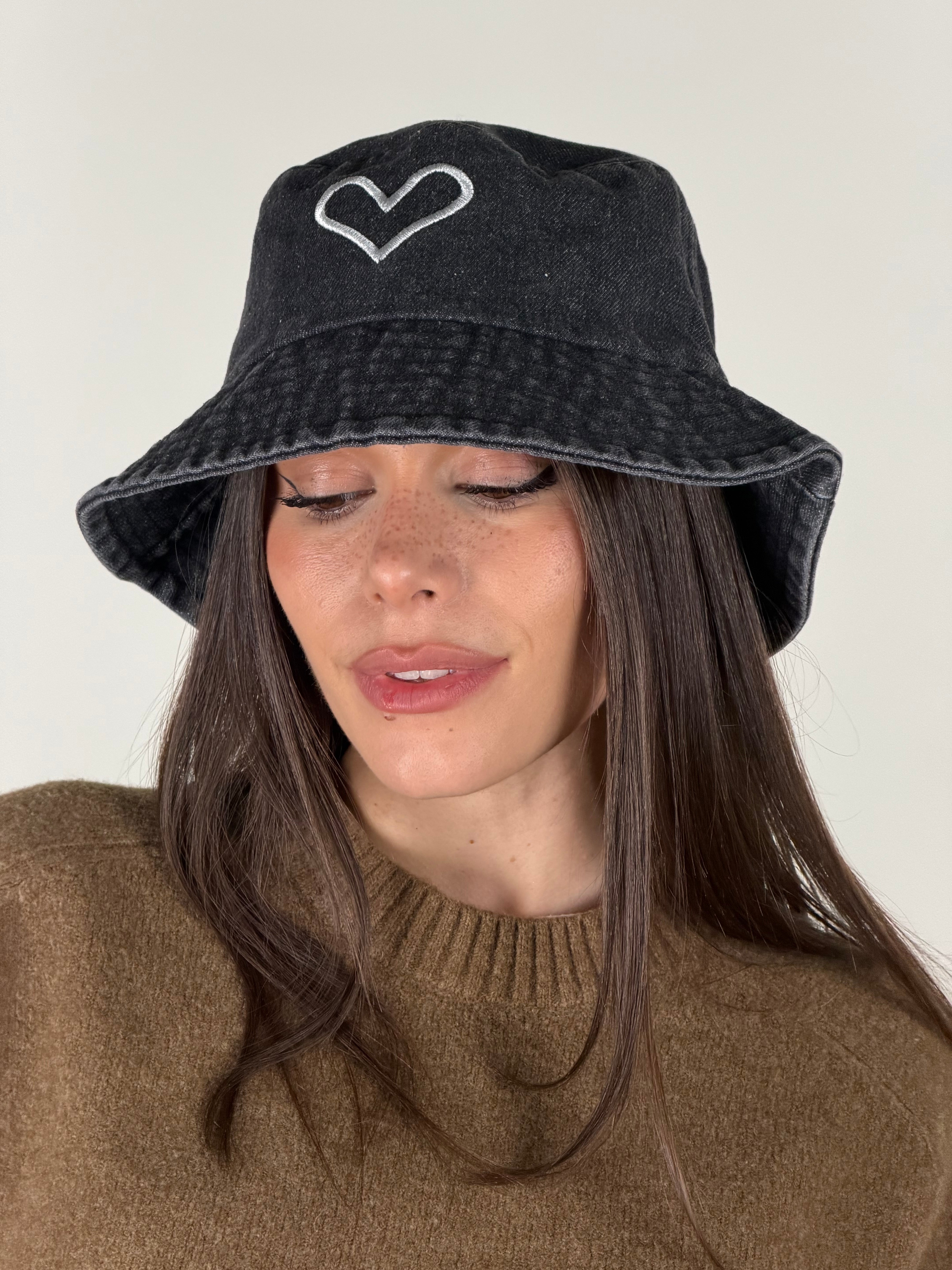 Cappello millennial jeans nero