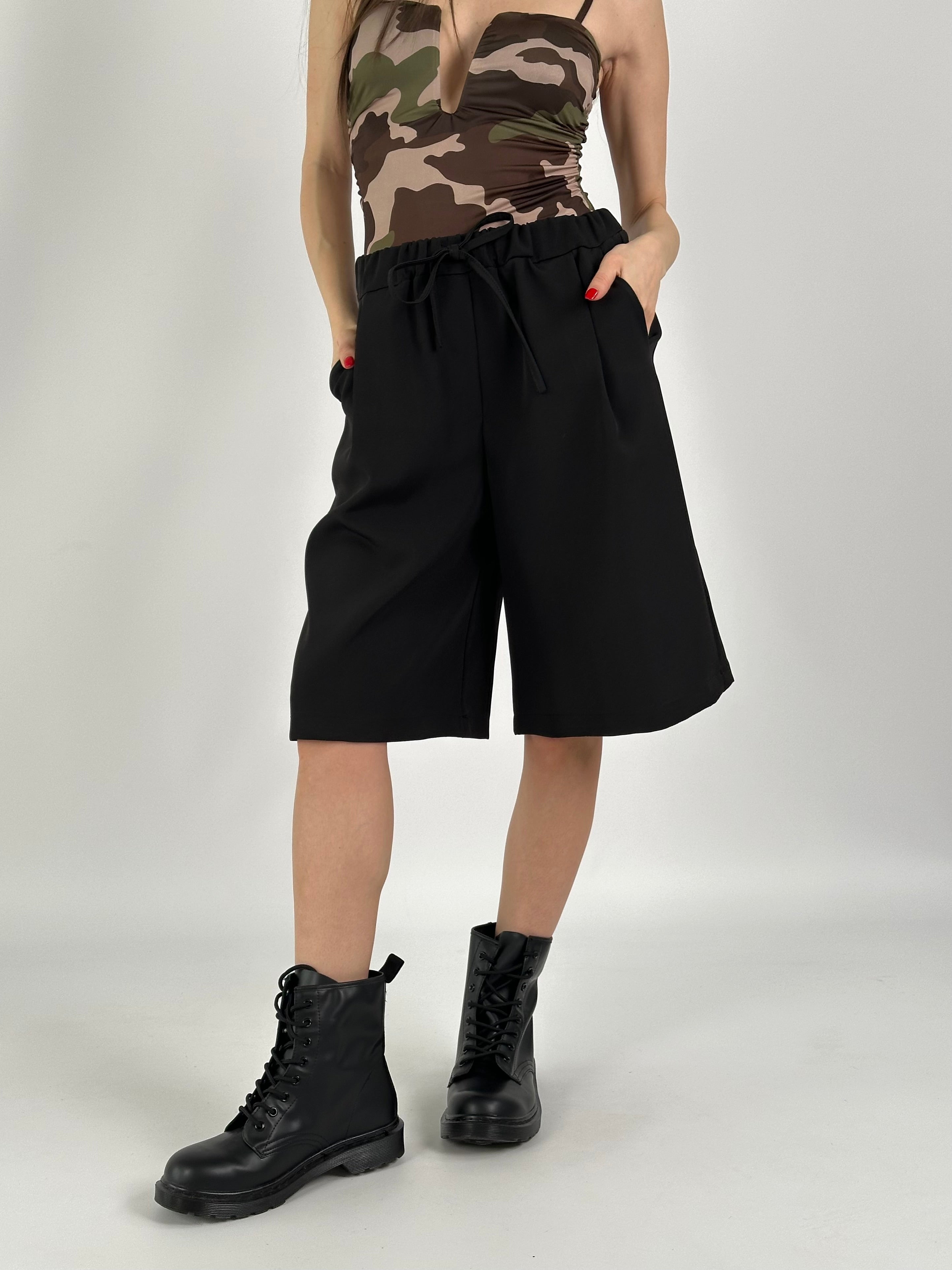 Pantalone Bermuda Julia nero