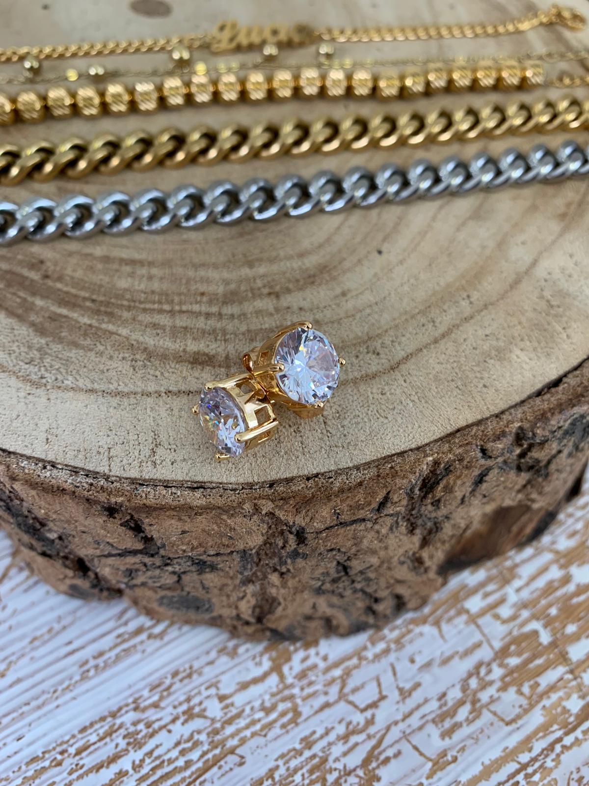 ORECCHINI shining punto luce maxi