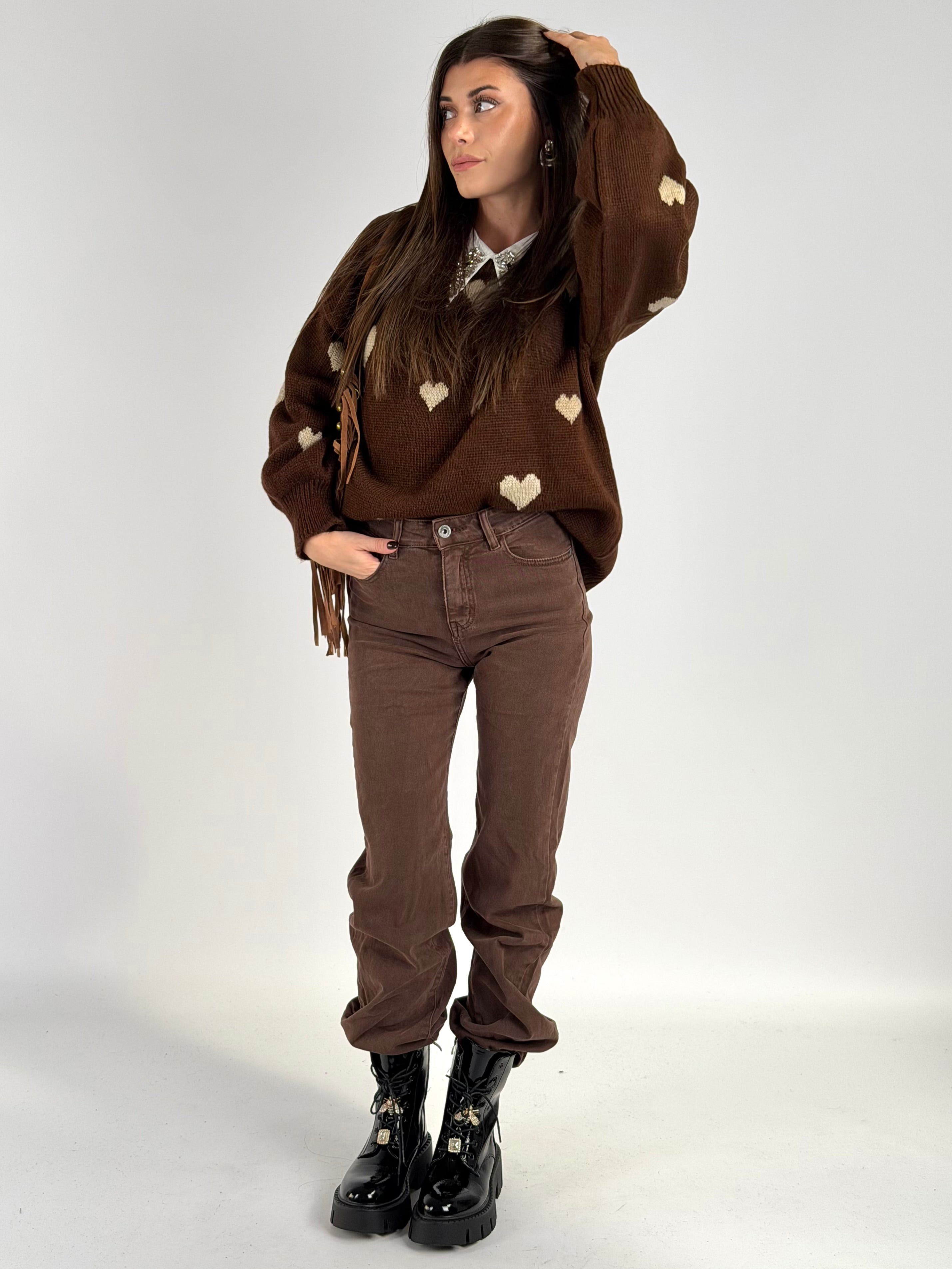 Jeans romantica moro