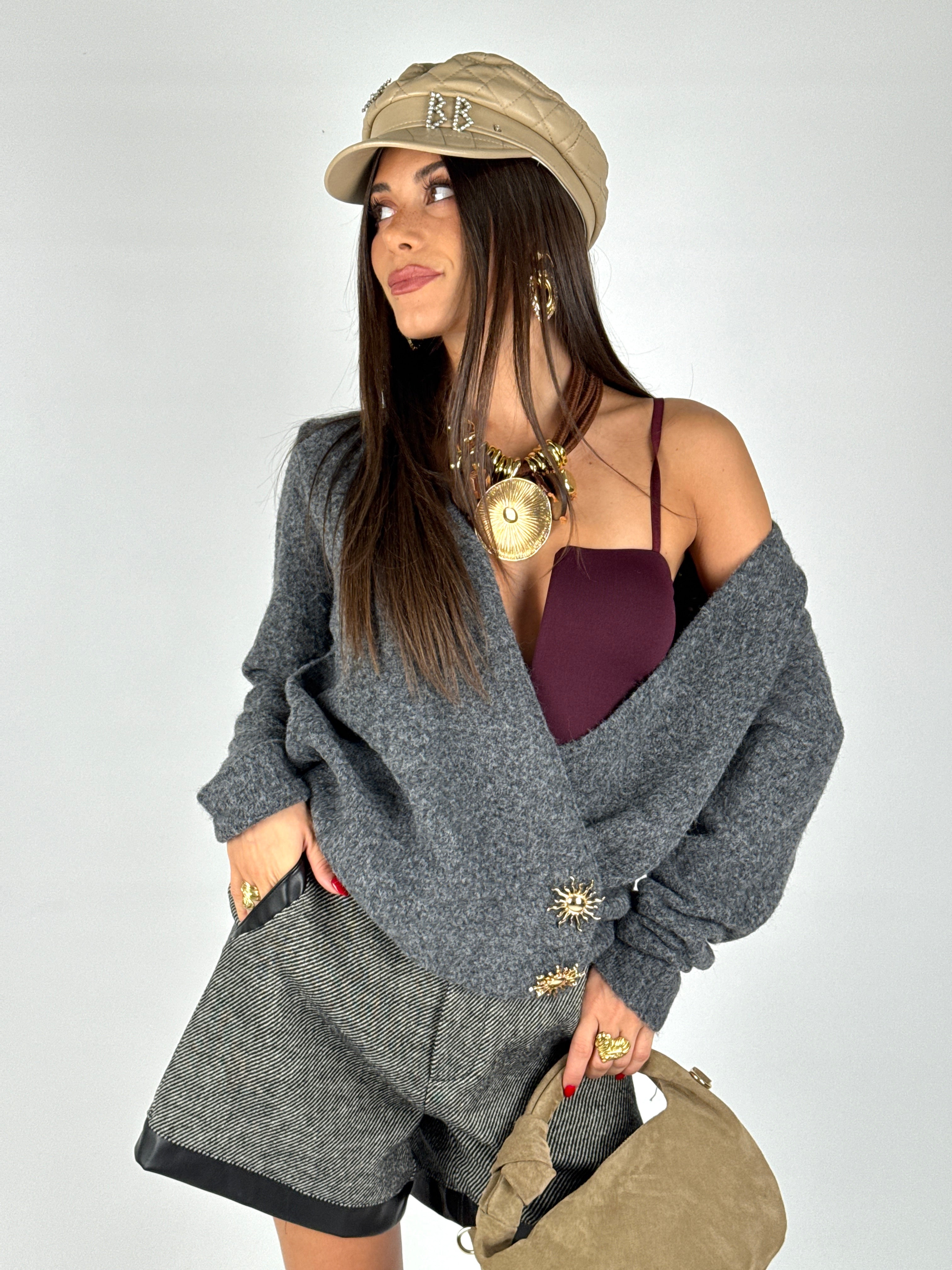 Maglioncino sole grigio