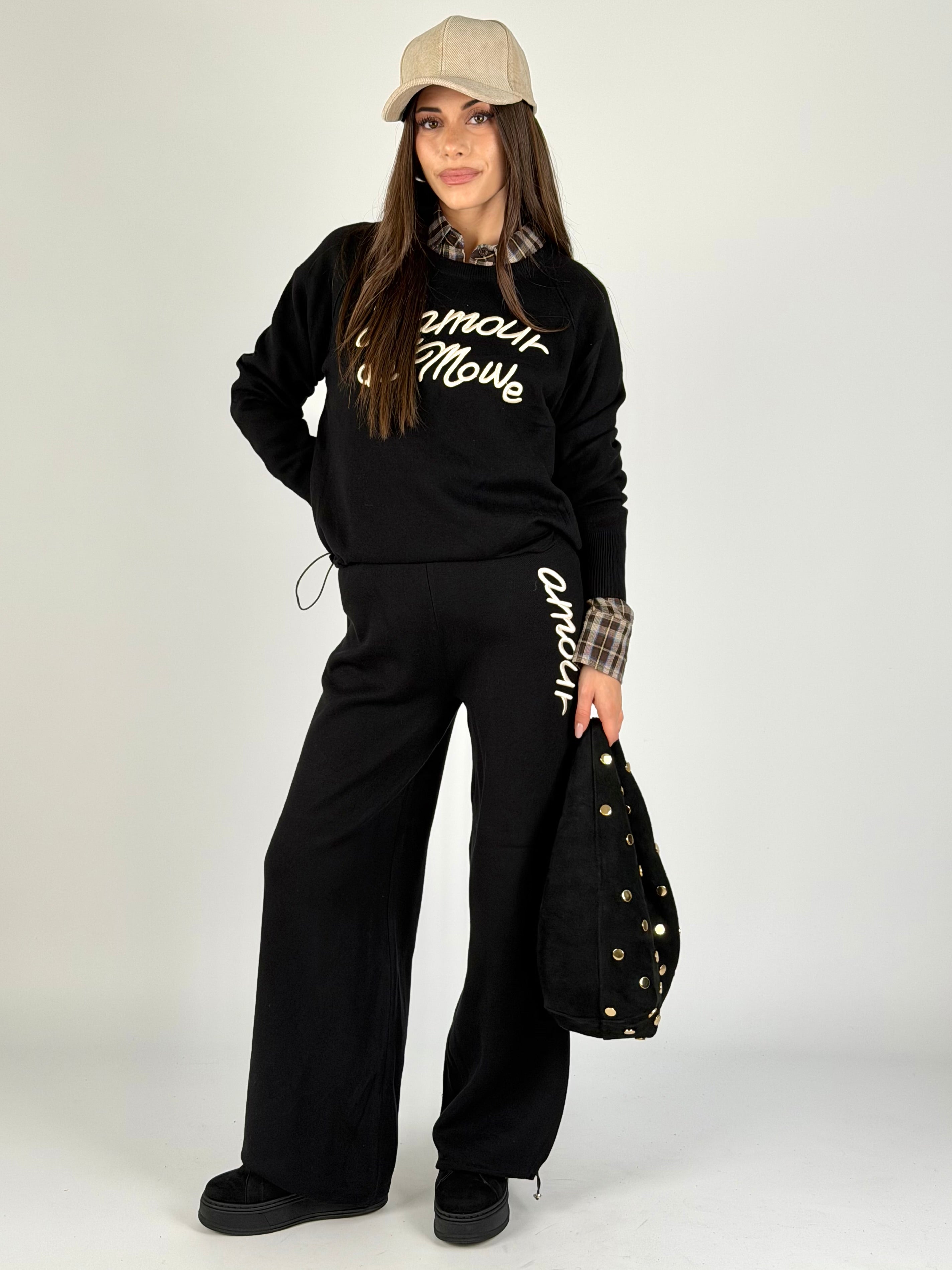 Tuta sportiva L’amour nera