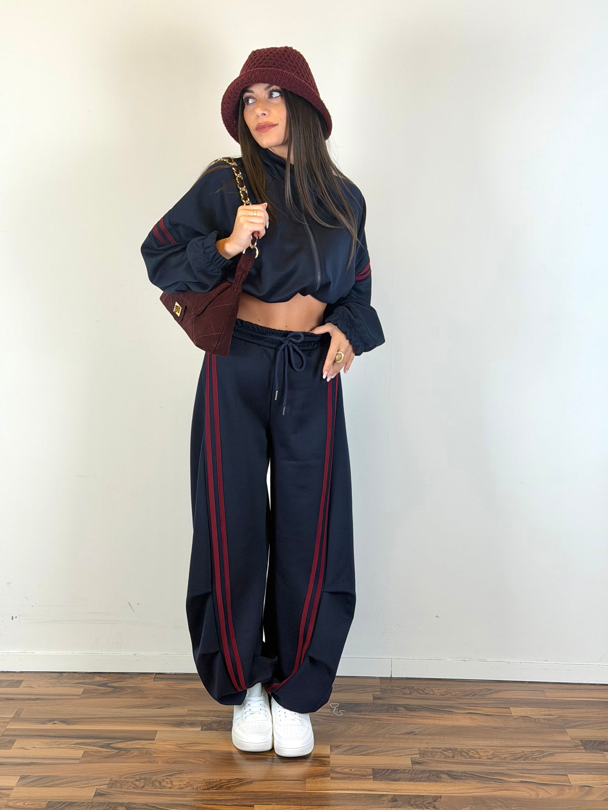 Felpa tuta Yasmine blu