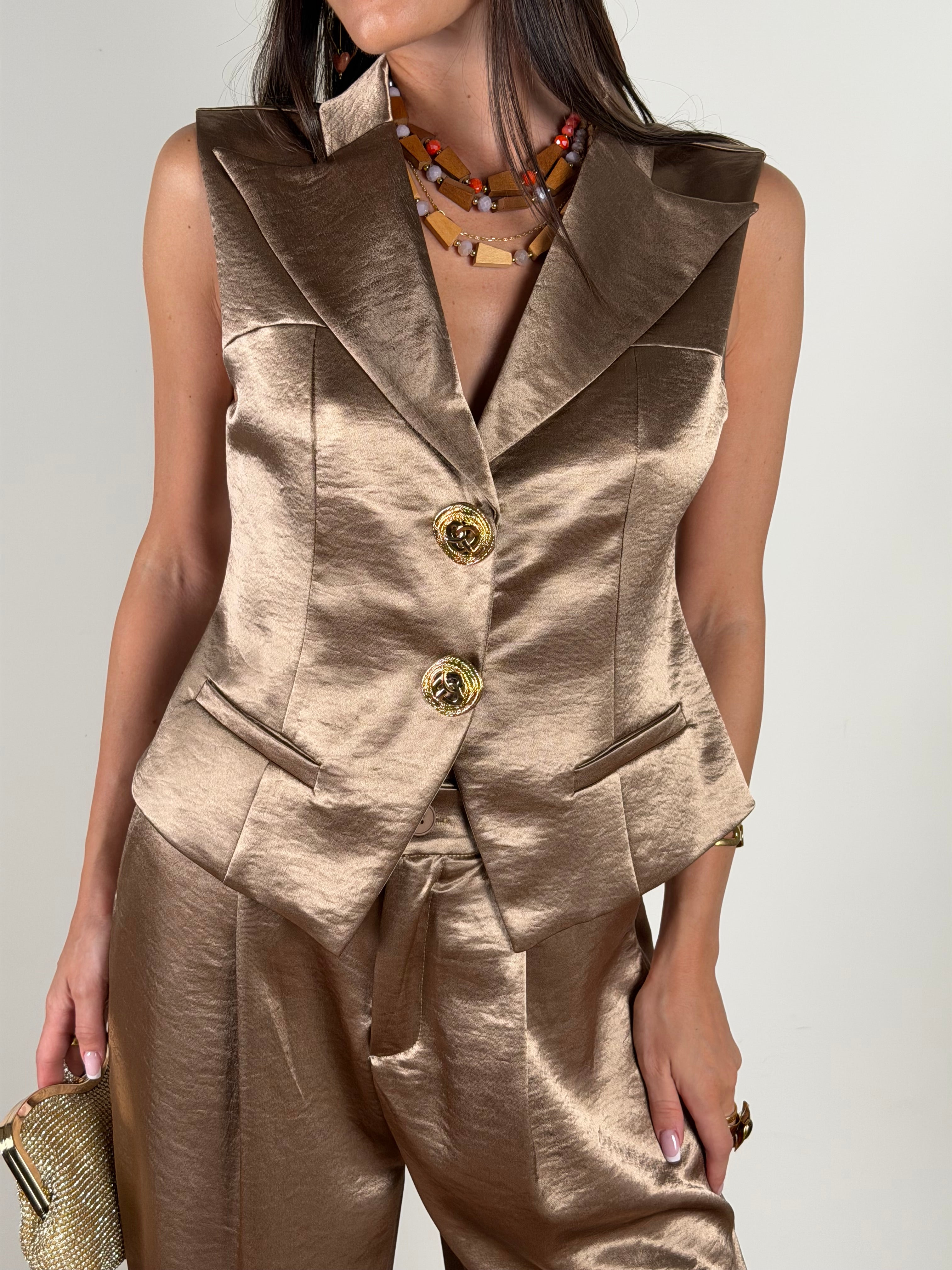 Gilet Luxury beige
