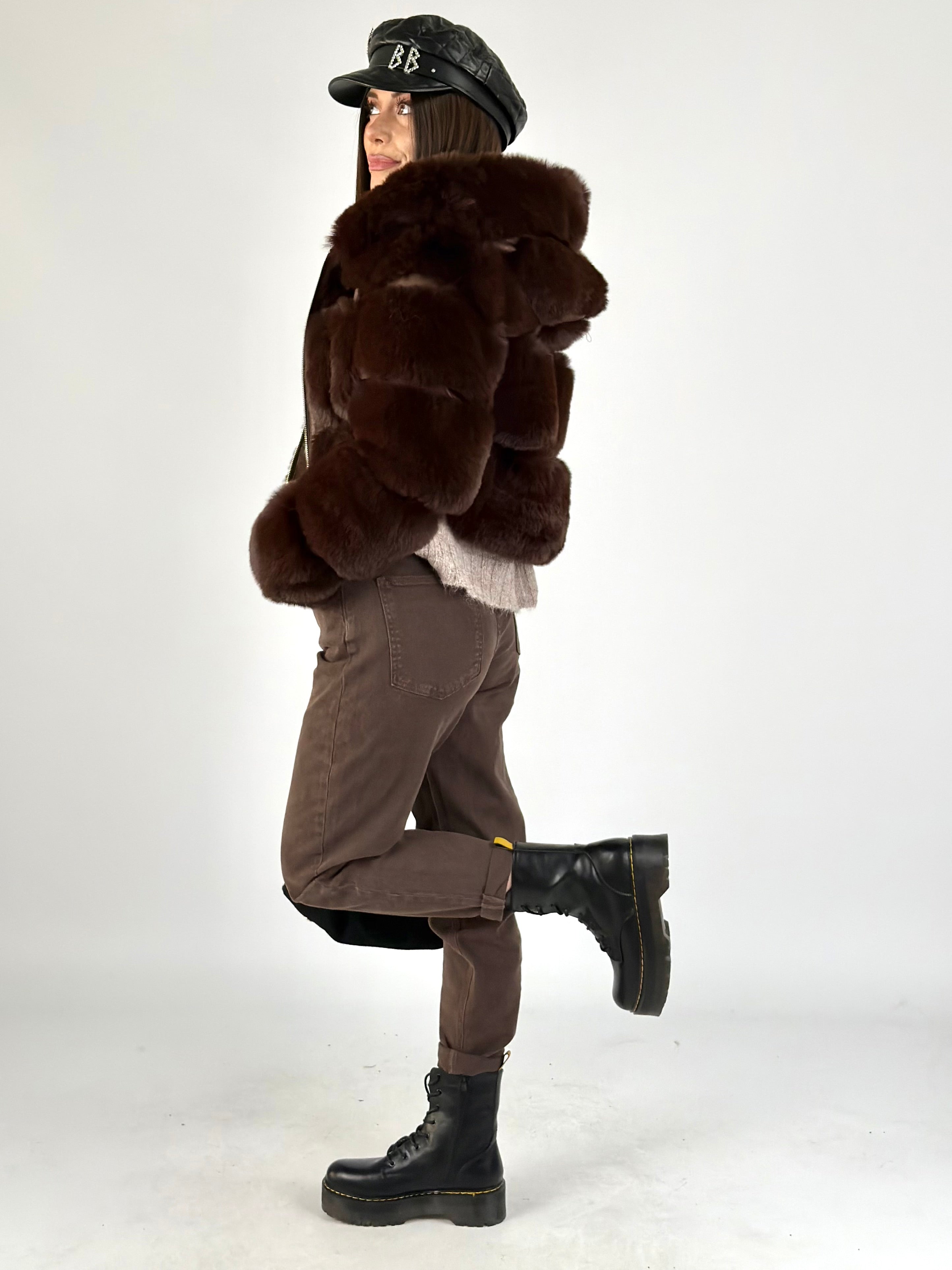 Pelliccia Grace moro