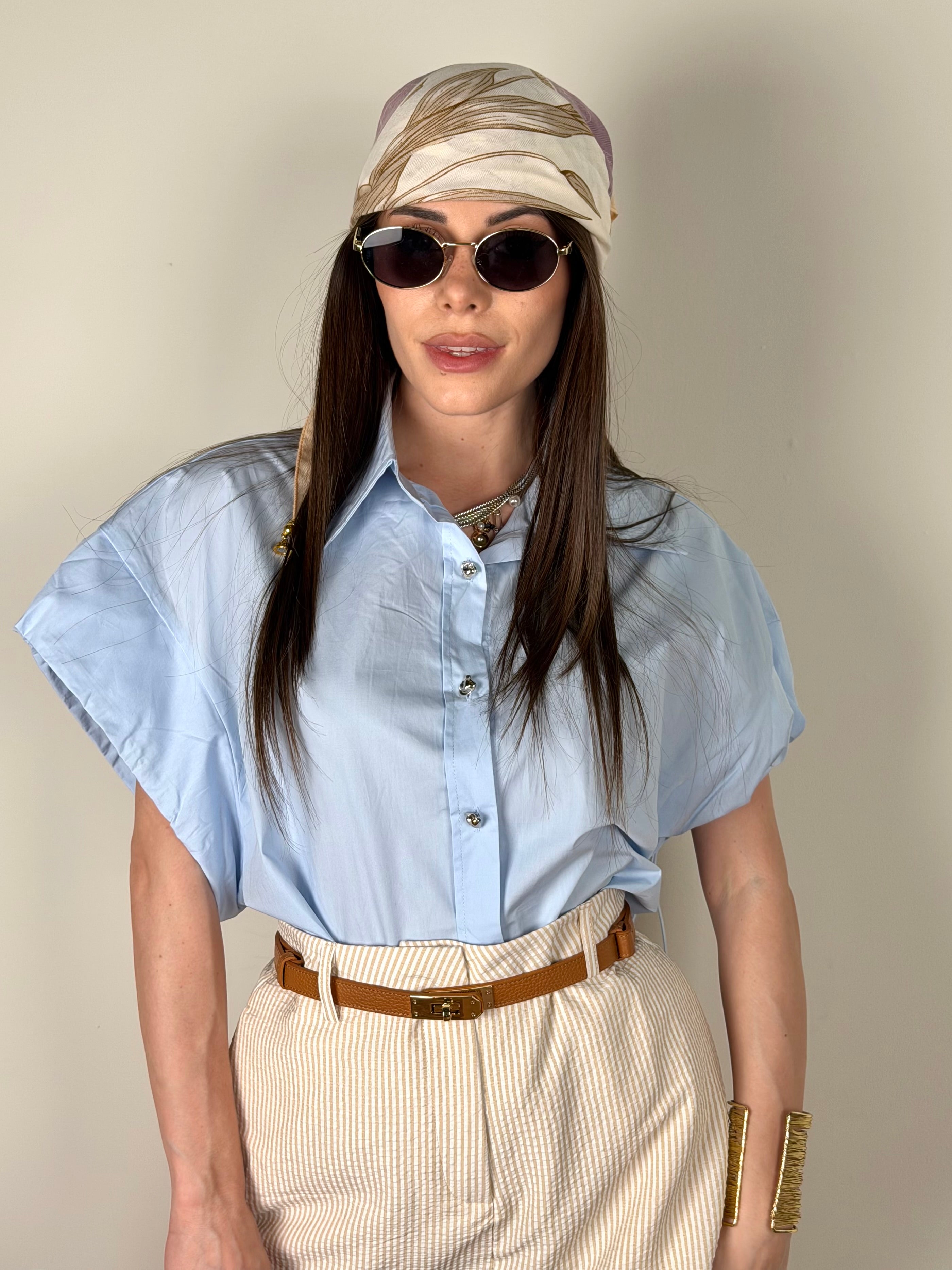 Camicia Marine celeste