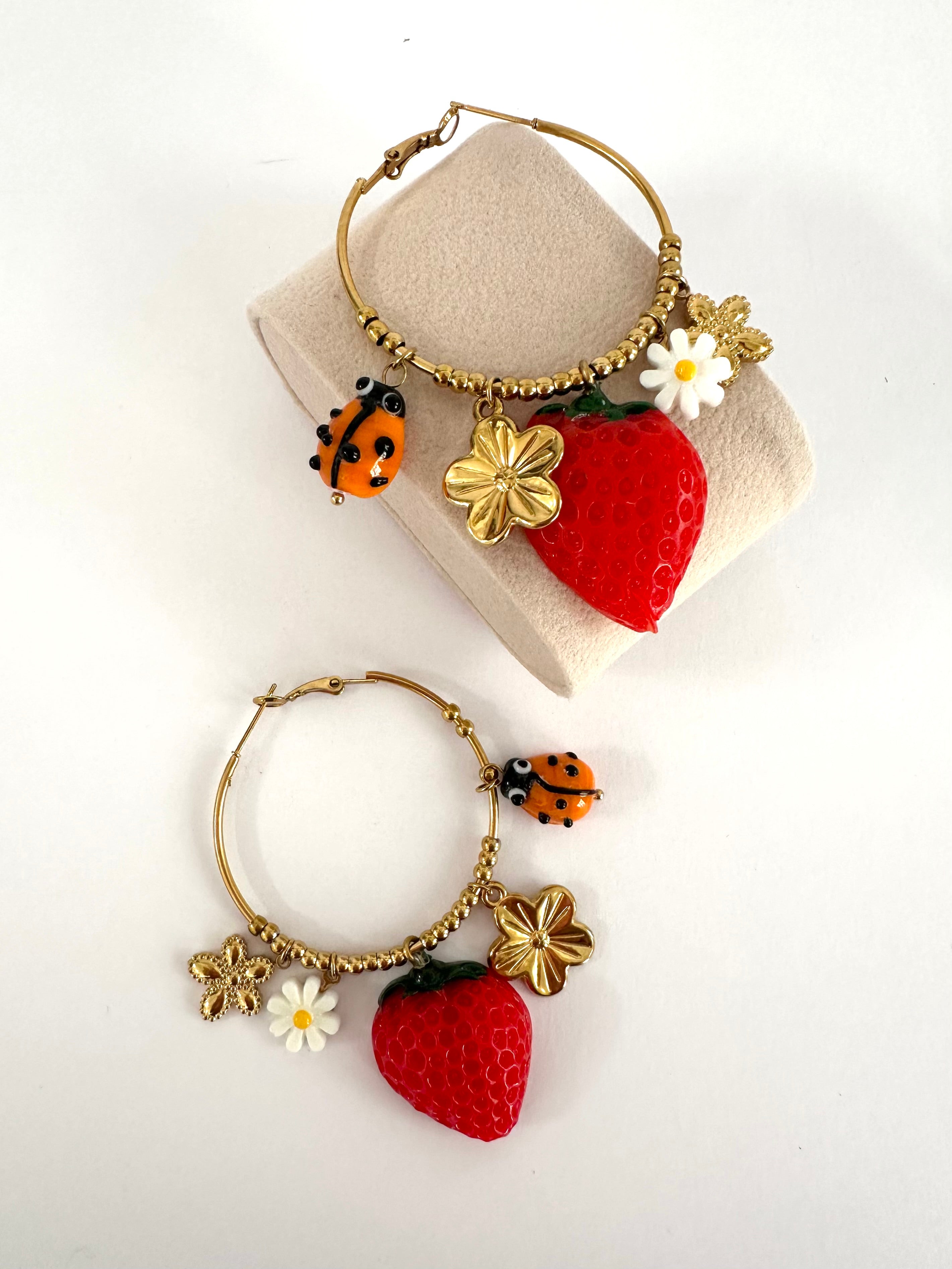 Orecchini fruit Circle strawberry