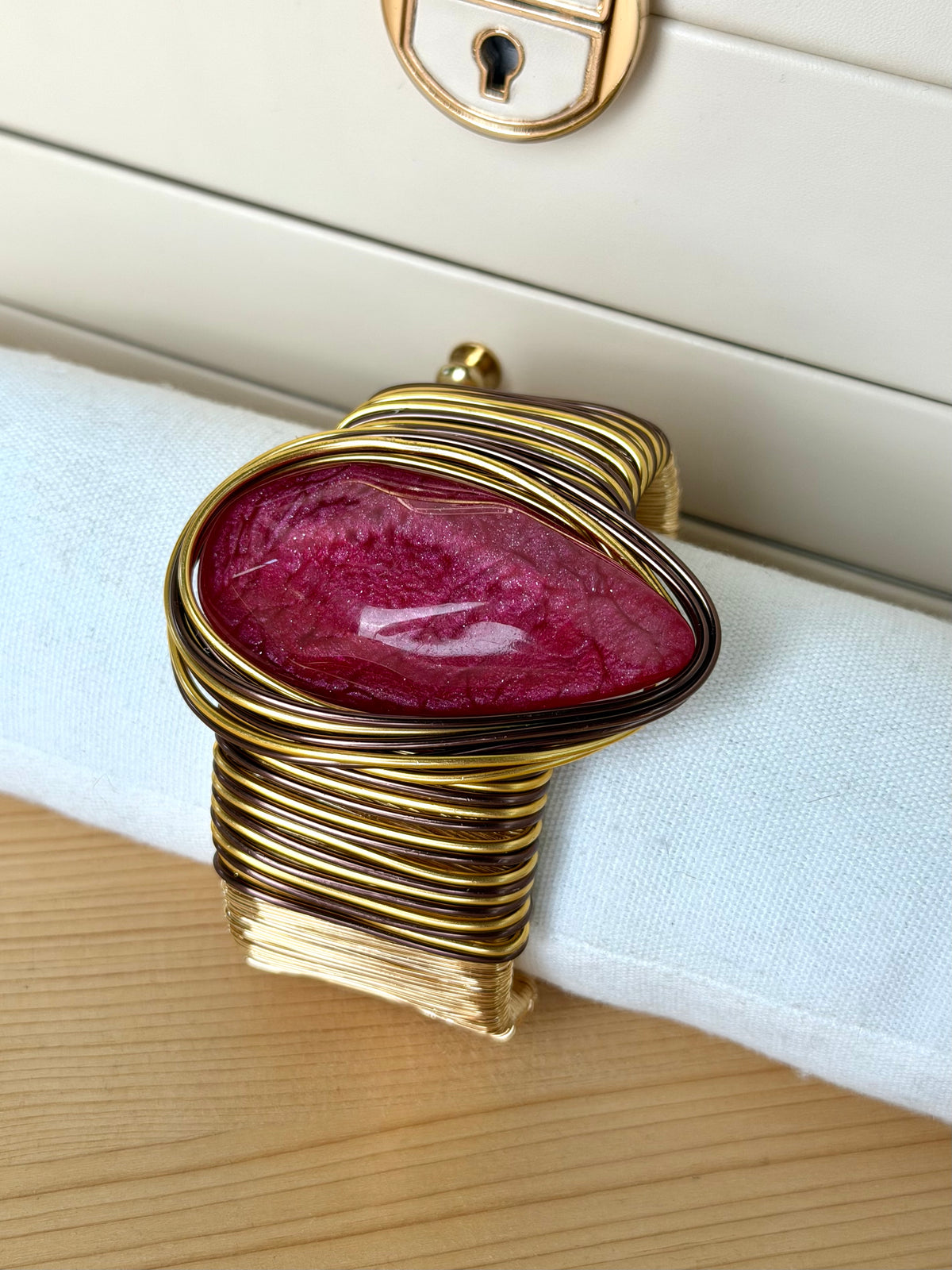 Bracciale goccia - collezione Borgogna