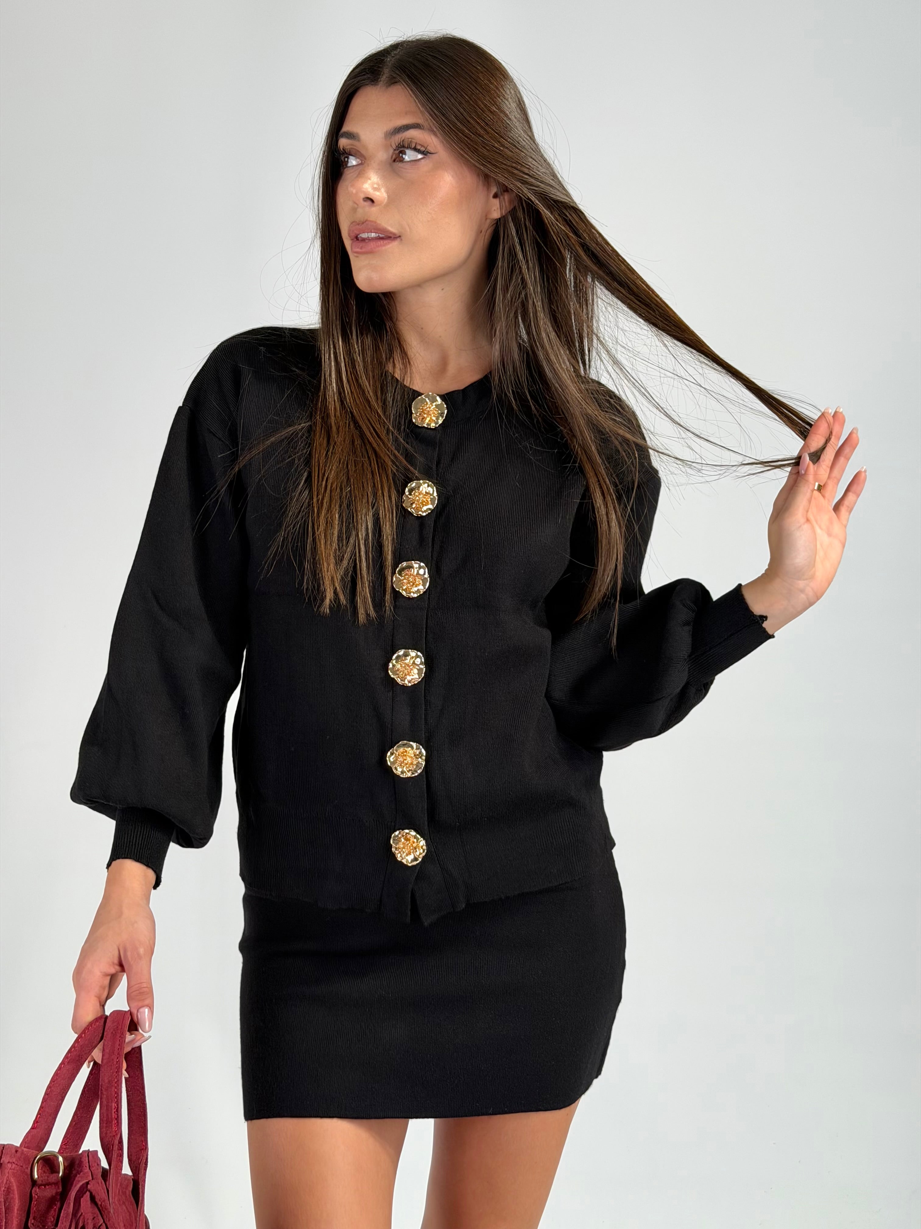 Completo maglia + gonna yumi nero