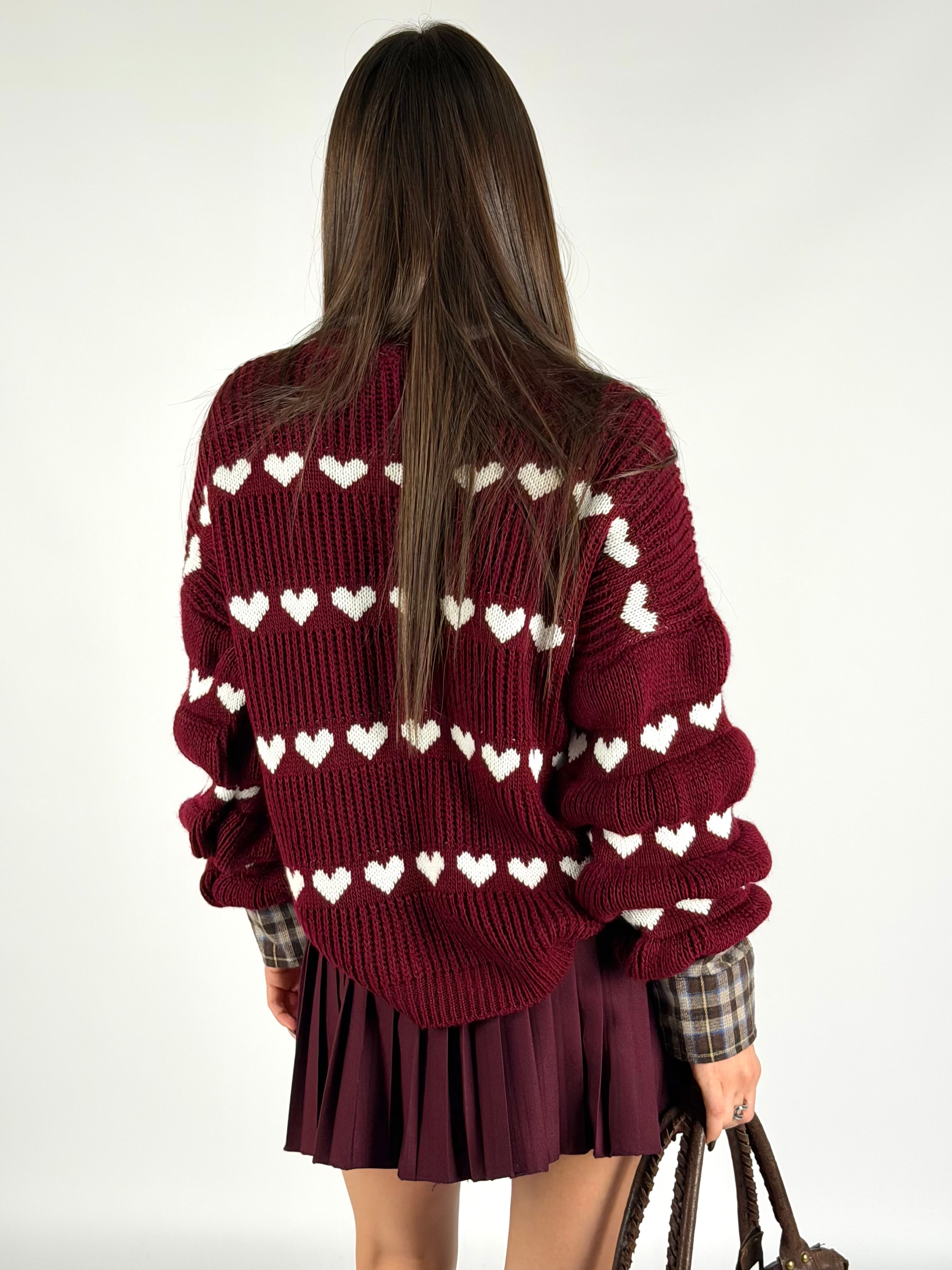 Maglia love bordeaux