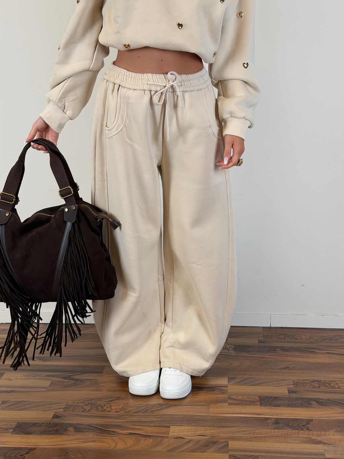 Pantalone tuta Romantica beige