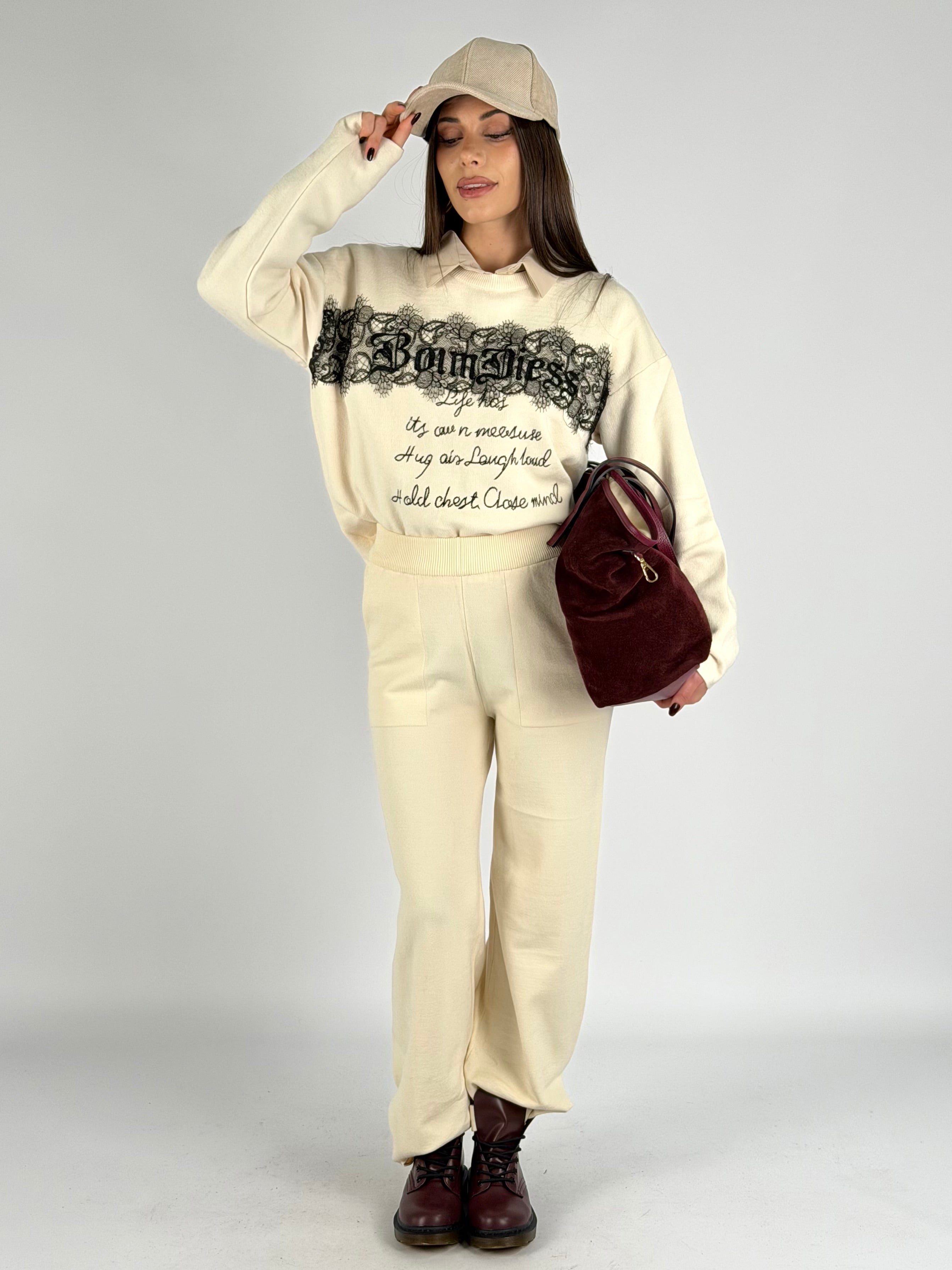 Tuta sportiva Susy beige