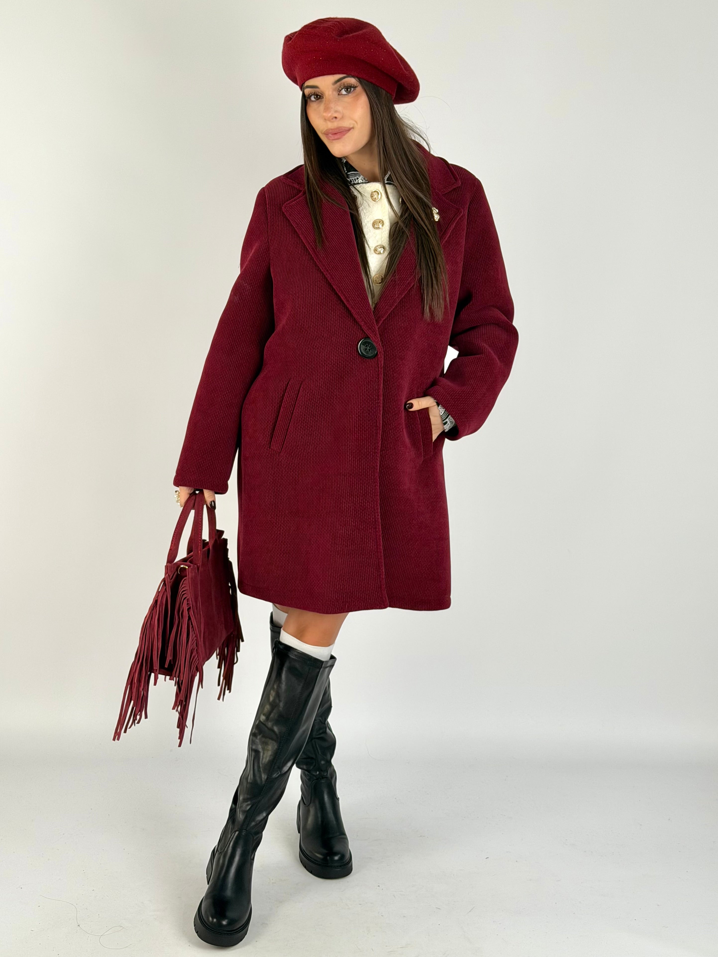 Cappotto Billy bordeaux